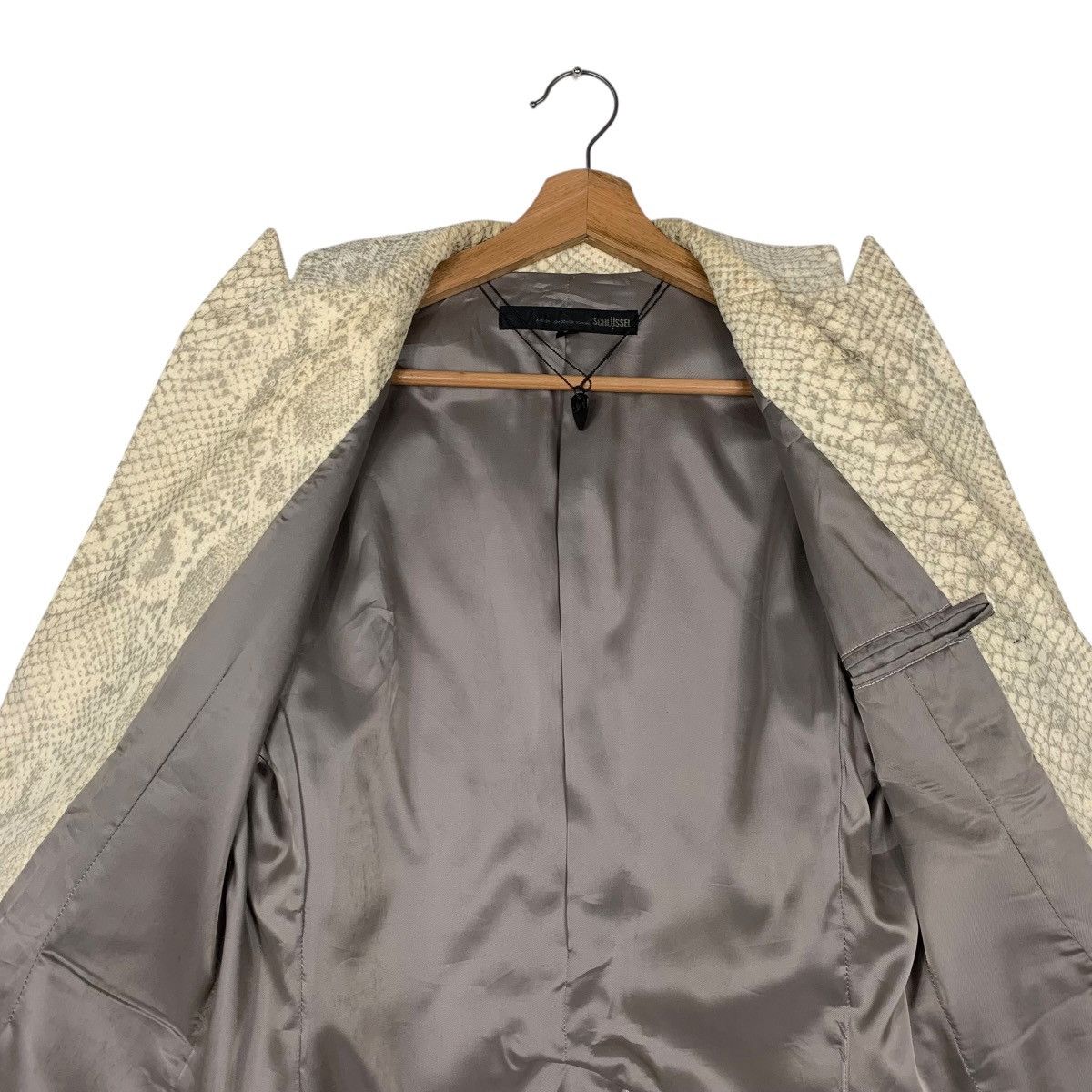 Japanese Brand Schlussel Snakeskin Art Design Cotton Blazer Jacket Size US M / EU 48-50 / 2 - 12 Thumbnail