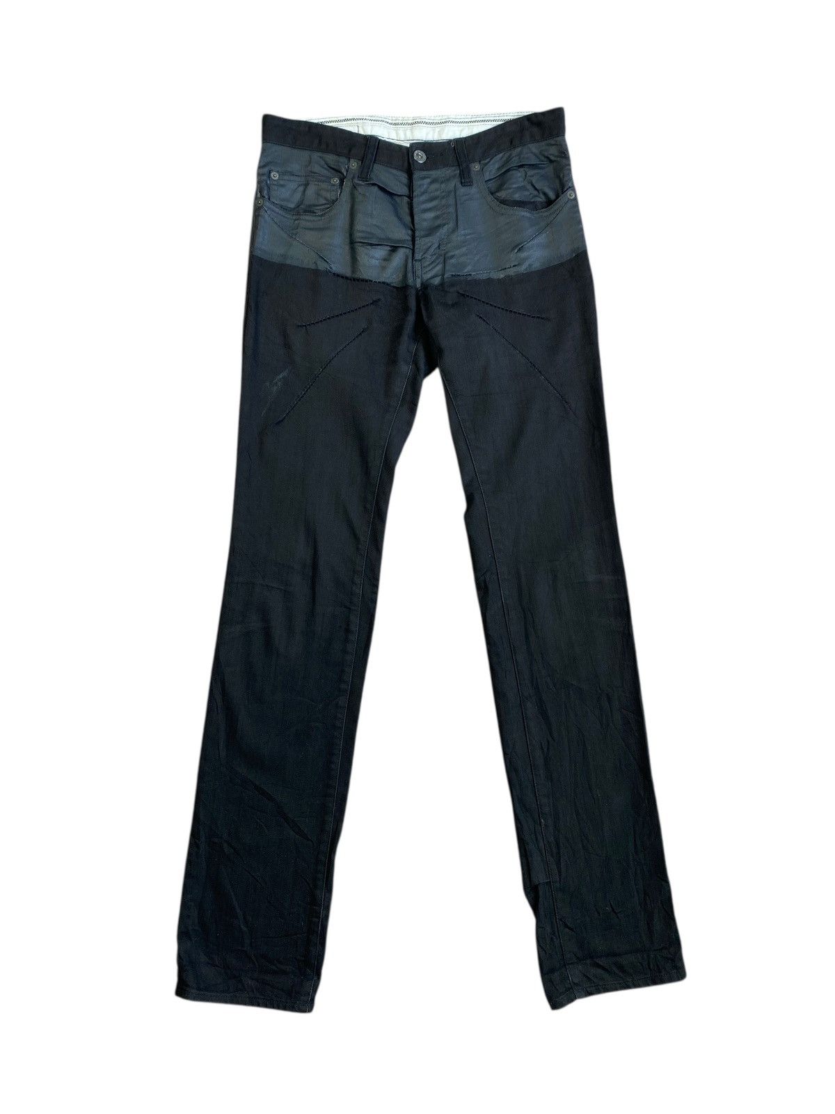 Yohji Yamamoto 90’s AAR By Yohji Yamamoto Hybrid Painted Pants Size US 29 - 1 Thumbnail