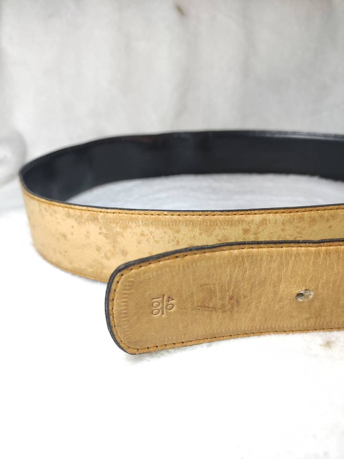 Pierre Cardin Vintage Pierre Cardin Solid Brass Made in Italy Leather Belt Size ONE SIZE - 9 Thumbnail