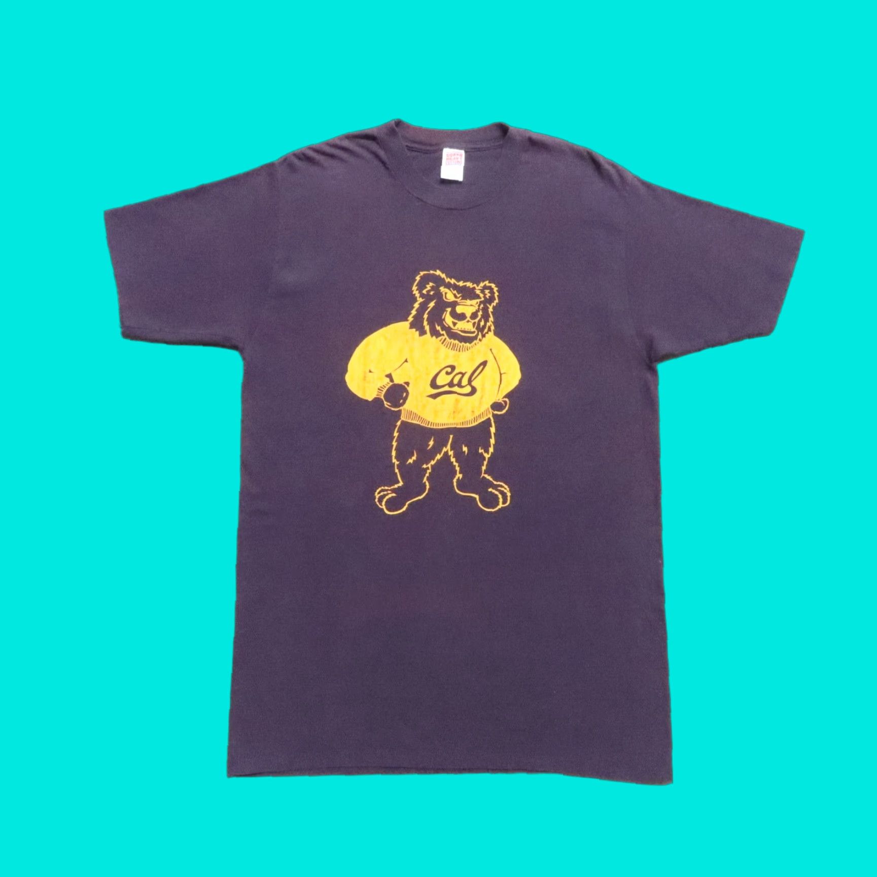 Jerzees VINTAGE Cal Bears Shirt Men L Navy 90s UC Berkeley T-Shirt Size US L / EU 52-54 / 3 - 1 Thumbnail