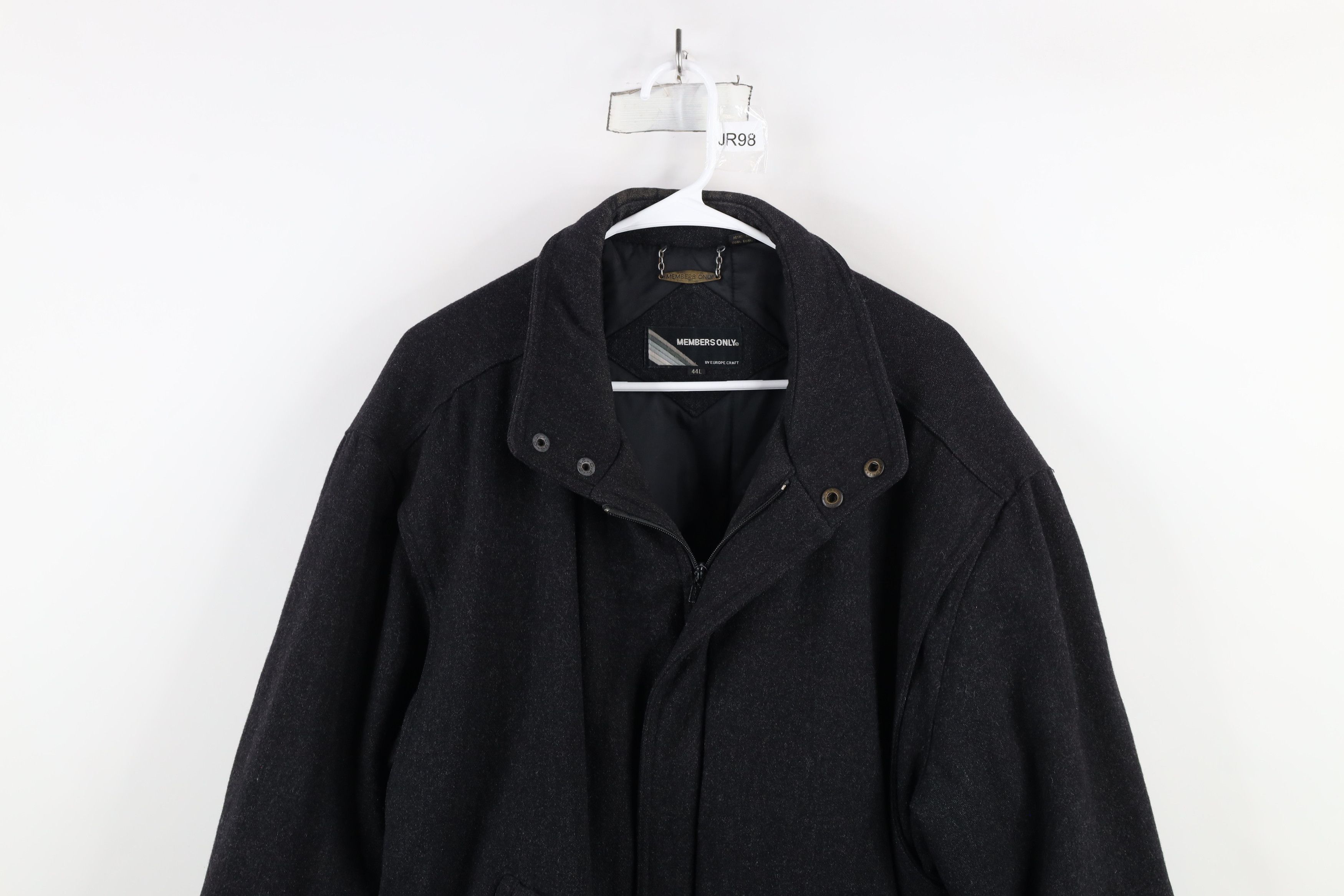 Members Only × Vintage Vintage 80s 90s Members Only Full Zip Bomber Jacket Gray Size US XL / EU 56 / 4 - 2 Thumbnail