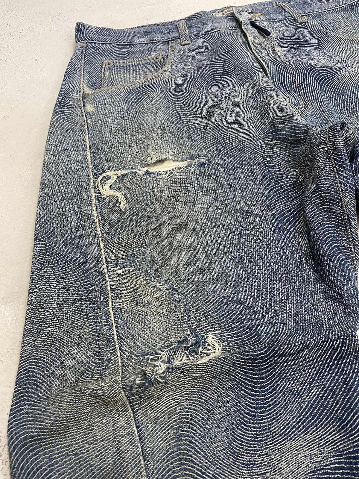 GOSTAR DE FUGA Japan Semantic Rare Style Distress Denim (A11) Size US 36 / EU 52 - 8 Thumbnail