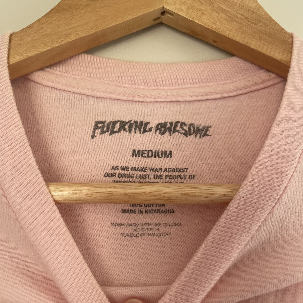 Fucking Awesome F.A fucking awesome pink doily T-shirt Size M / US 6-8 / IT 42-44 - 7 Thumbnail