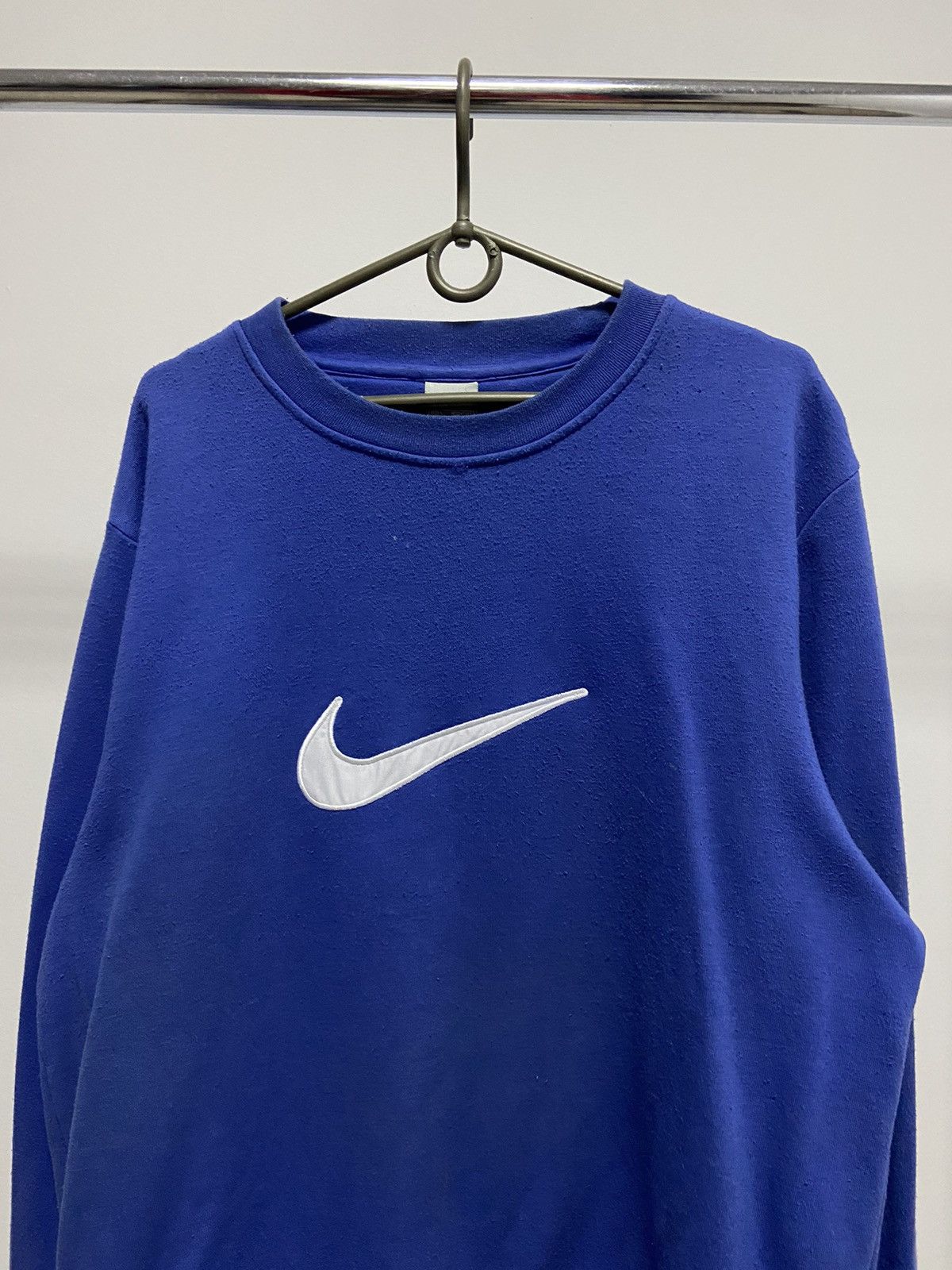 Nike × Vintage Nike Sweatshirt big swoosh Logo Vintage 90s Size US L / EU 52-54 / 3 - 2 Thumbnail