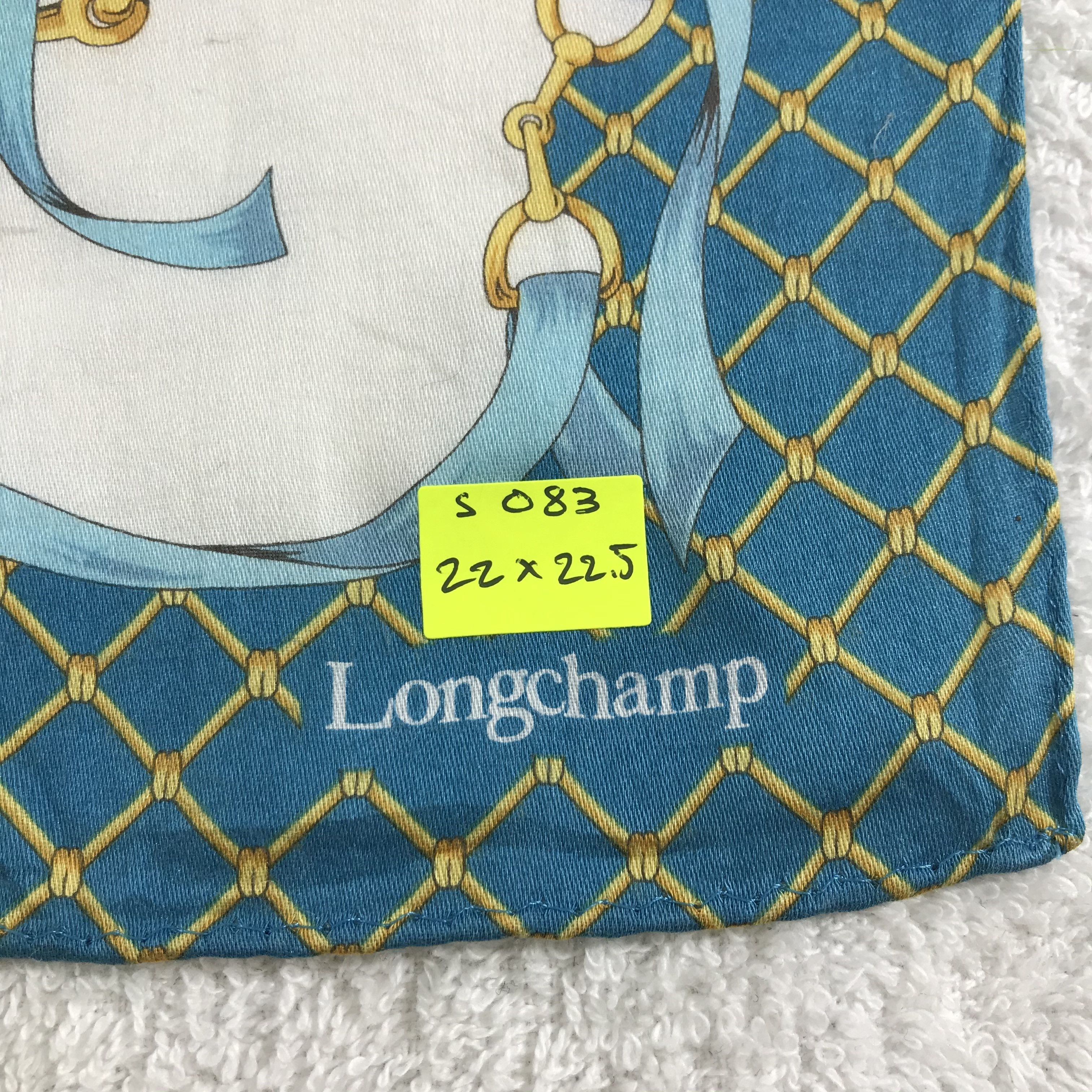 Longchamp × Vintage Longchamp Bandana / Handkerchief / Neckerchief - S083 Size ONE SIZE - 5 Thumbnail