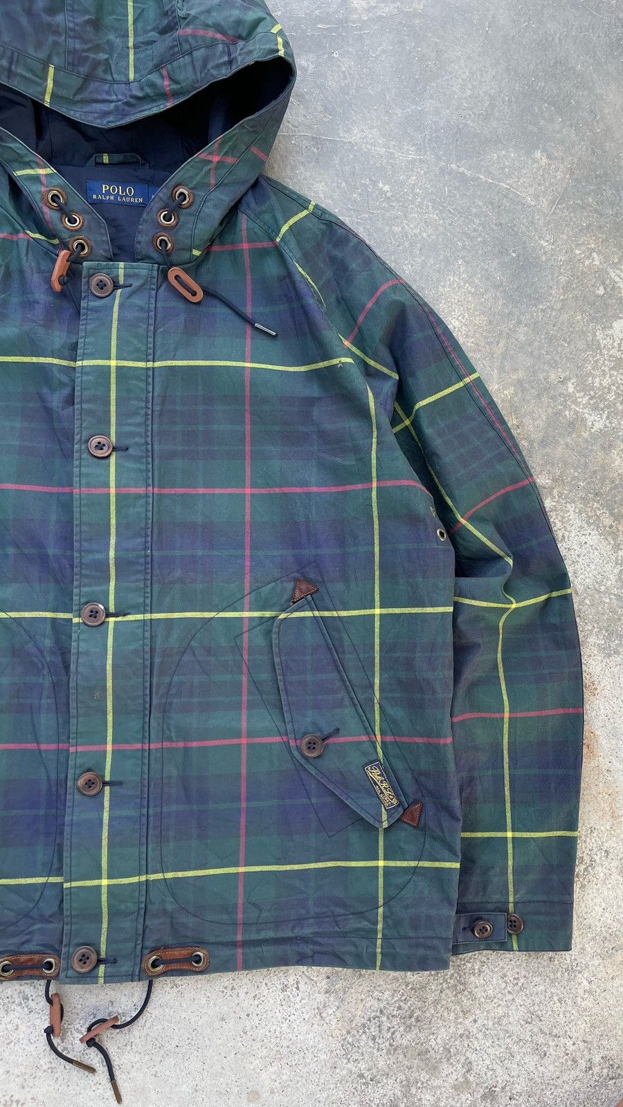 Polo Ralph Lauren 🔥POLO RALPH LAUREN TRIM LEATHER FLANNEL JACKET WITH HOODIE Size US L / EU 52-54 / 3 - 8 Thumbnail