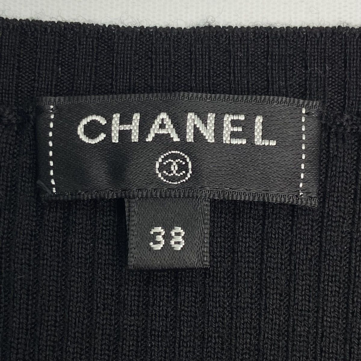 Chanel Chanel Basic Ribbed Knit Short Sleeve Top K26WX Size M / US 6-8 / IT 42-44 - 6 Thumbnail