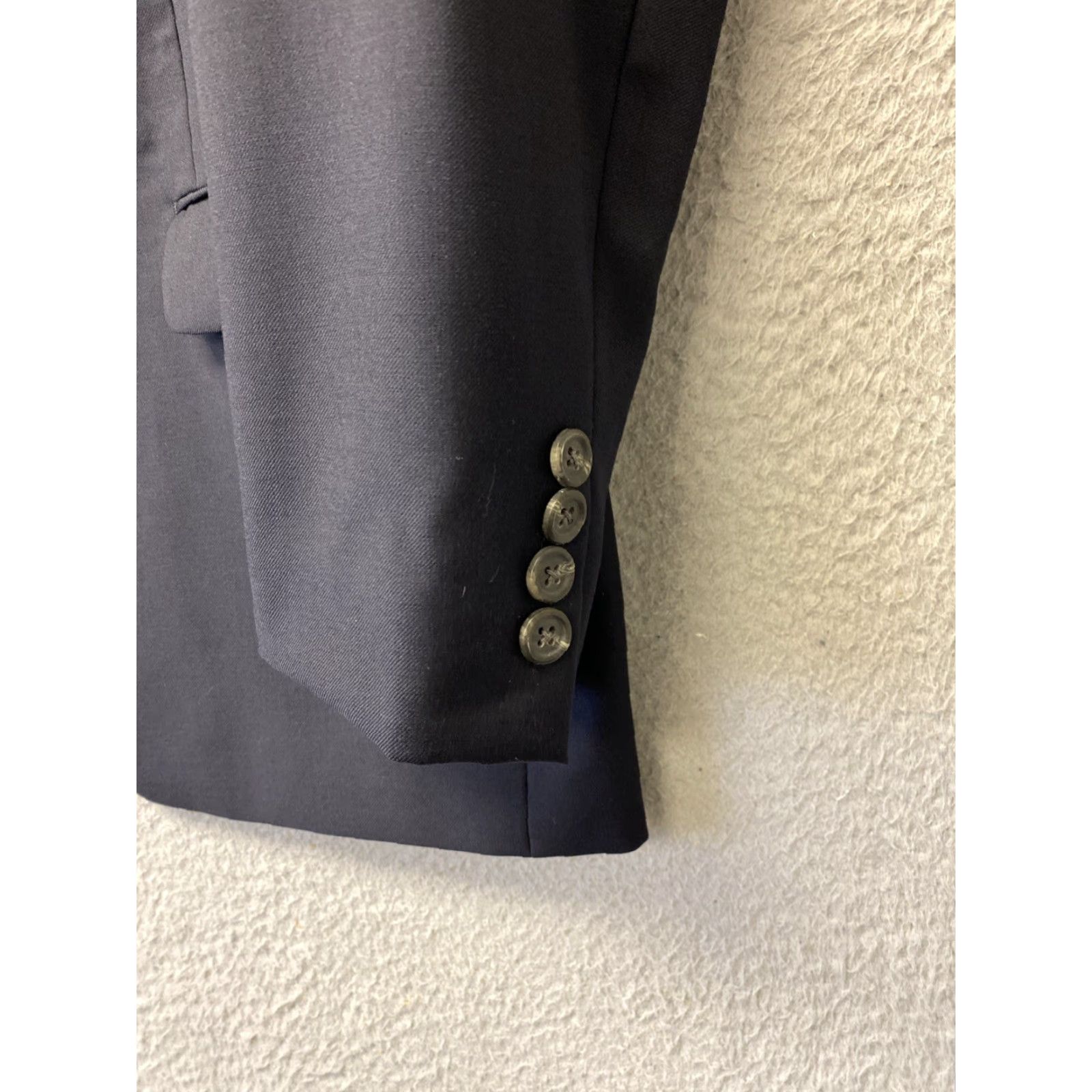 Ralph Lauren VINTAGE Ralph Lauren Blazer Jacket Men 40S Wool Short Navy Blue Classic Business Wedding Mens Size 40S - 2 Thumbnail