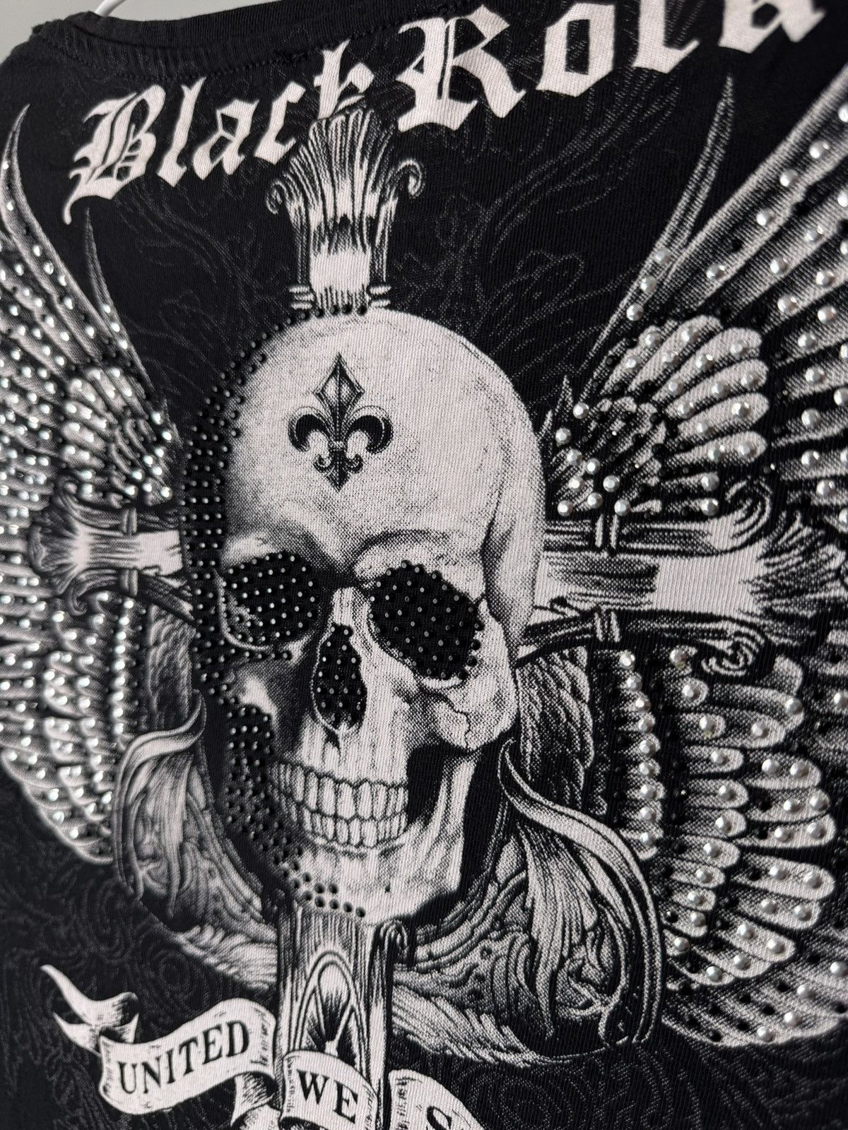 Christian Audigier Vintage Skull Skeleton Cross T Shirt Y2K Ed Hardy Size US L / EU 52-54 / 3 - 7 Thumbnail