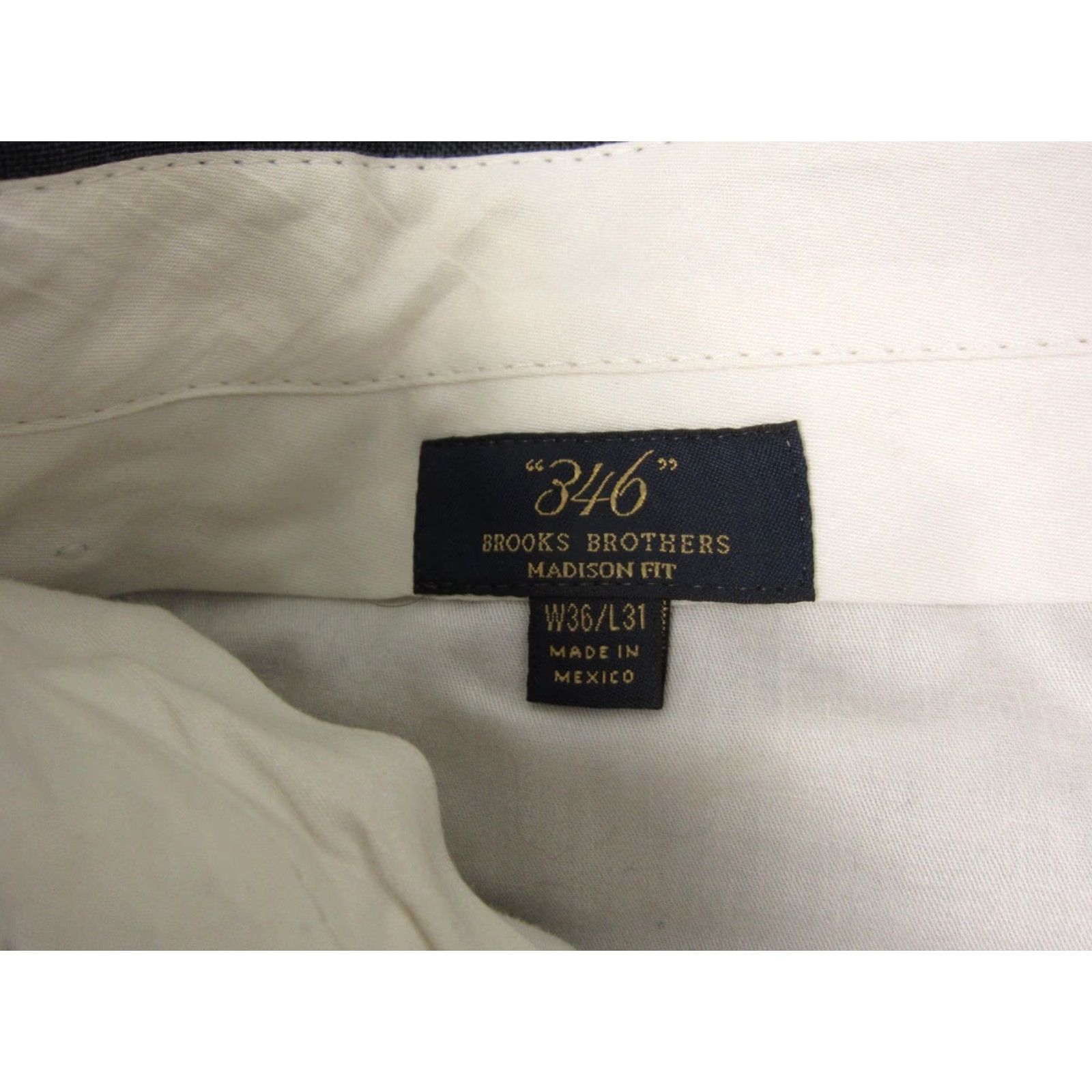 Brooks Brothers Brooks Brothers Pants Mens 36x31 Wool Formal Dress Pants Black 90s Regular Straight Pockets 346 Madison Fit Size US 36 / EU 52 - 6 Thumbnail
