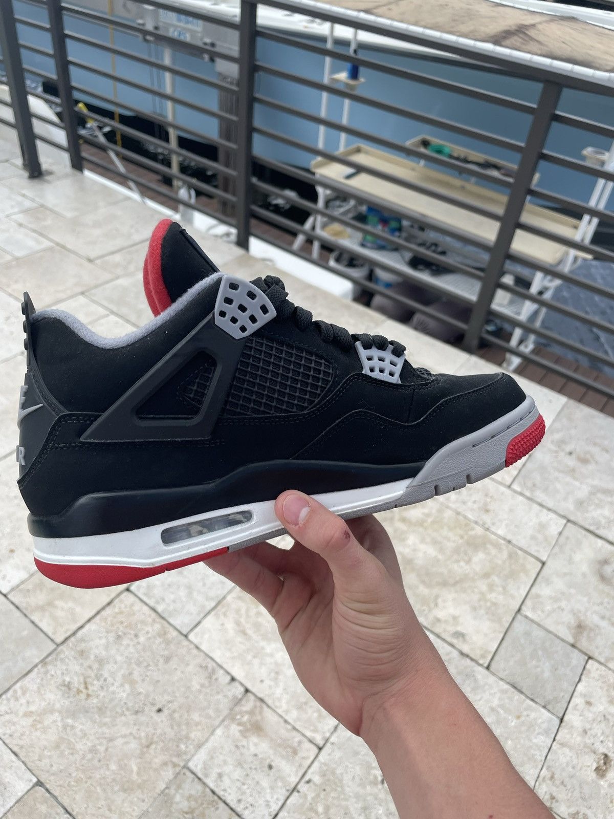 Jordan Brand Air Jordan 4 Retro Bred 2019 Size US 8.5 / EU 41-42 - 4 Thumbnail