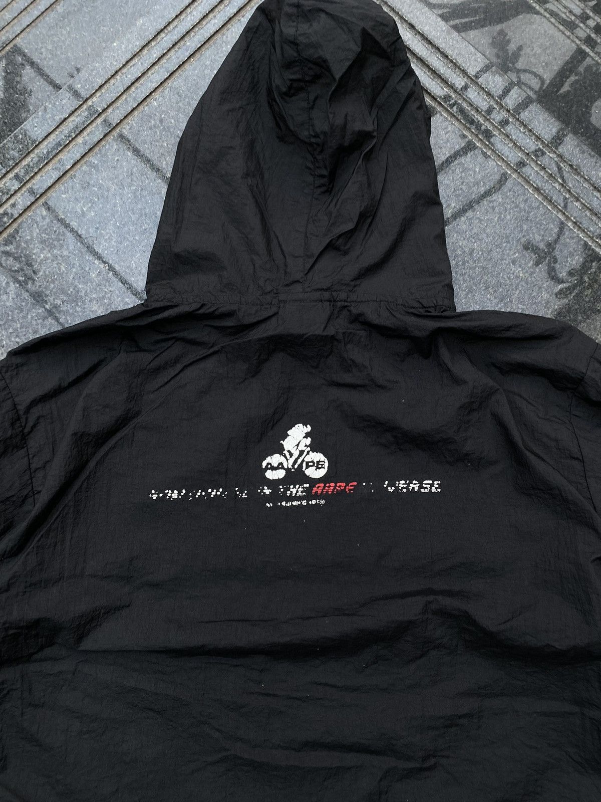 Aape AAPE RARE MULTI BACK LOGO NYLON RETRO OVERSIZED JACKET Size US L / EU 52-54 / 3 - 8 Thumbnail