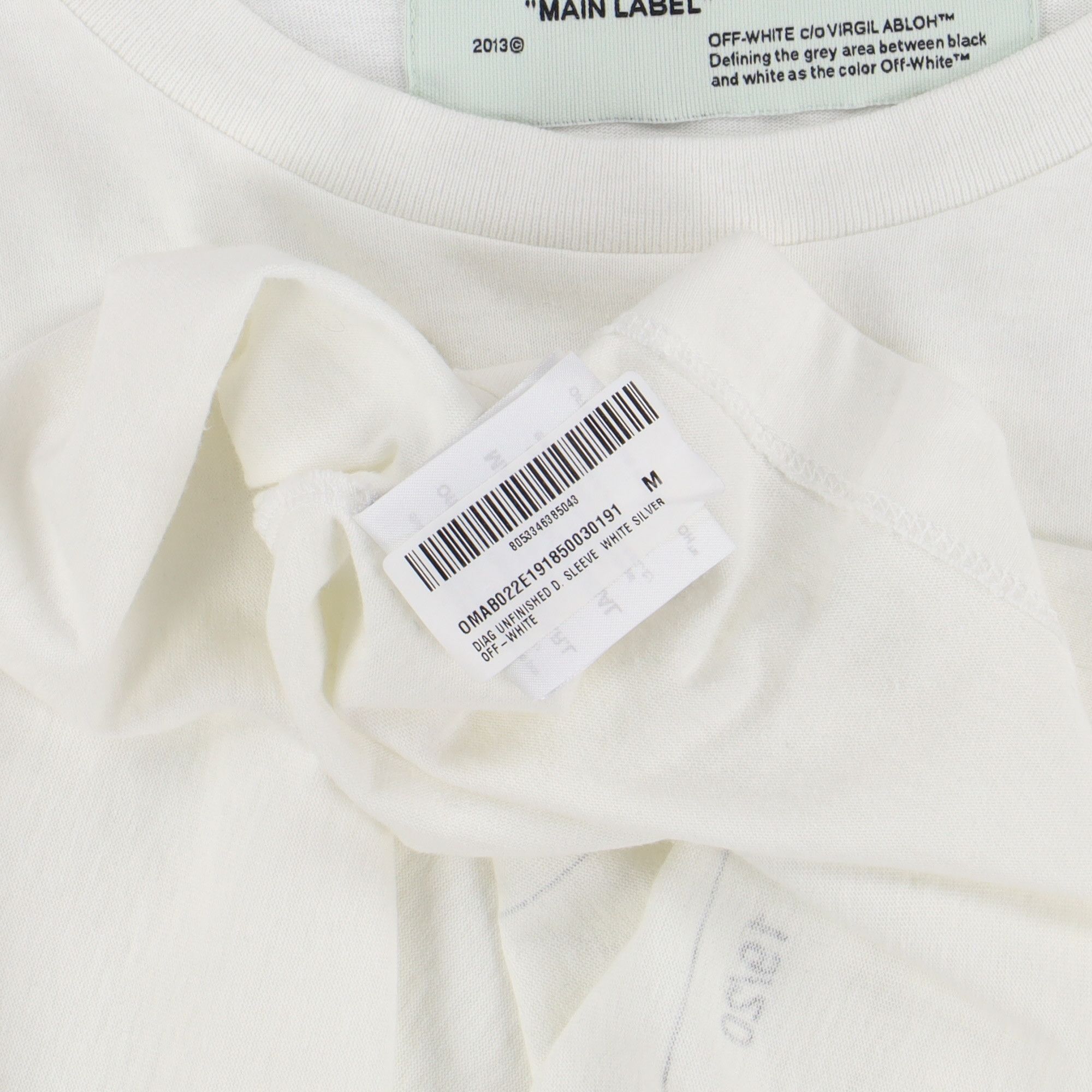 Off-White White Unfinished Reflective Arrows Oversized LS T-Shirt Size M / US 6-8 / IT 42-44 - 11 Thumbnail