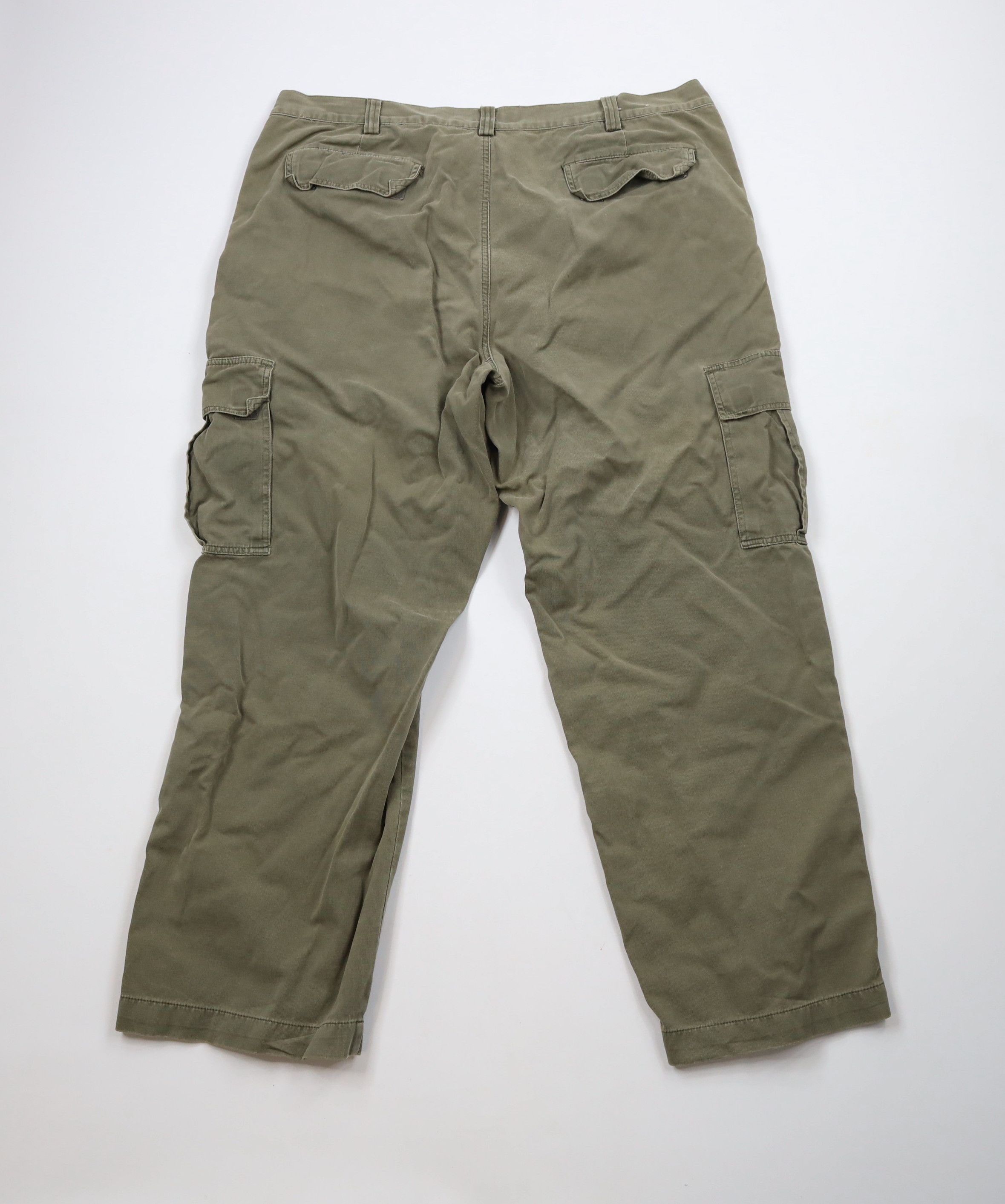 Vintage Vintage 90s Y2K Streetwear Baggy Wide Leg Cargo Pants Green Size US 42 / EU 58 - 12 Thumbnail