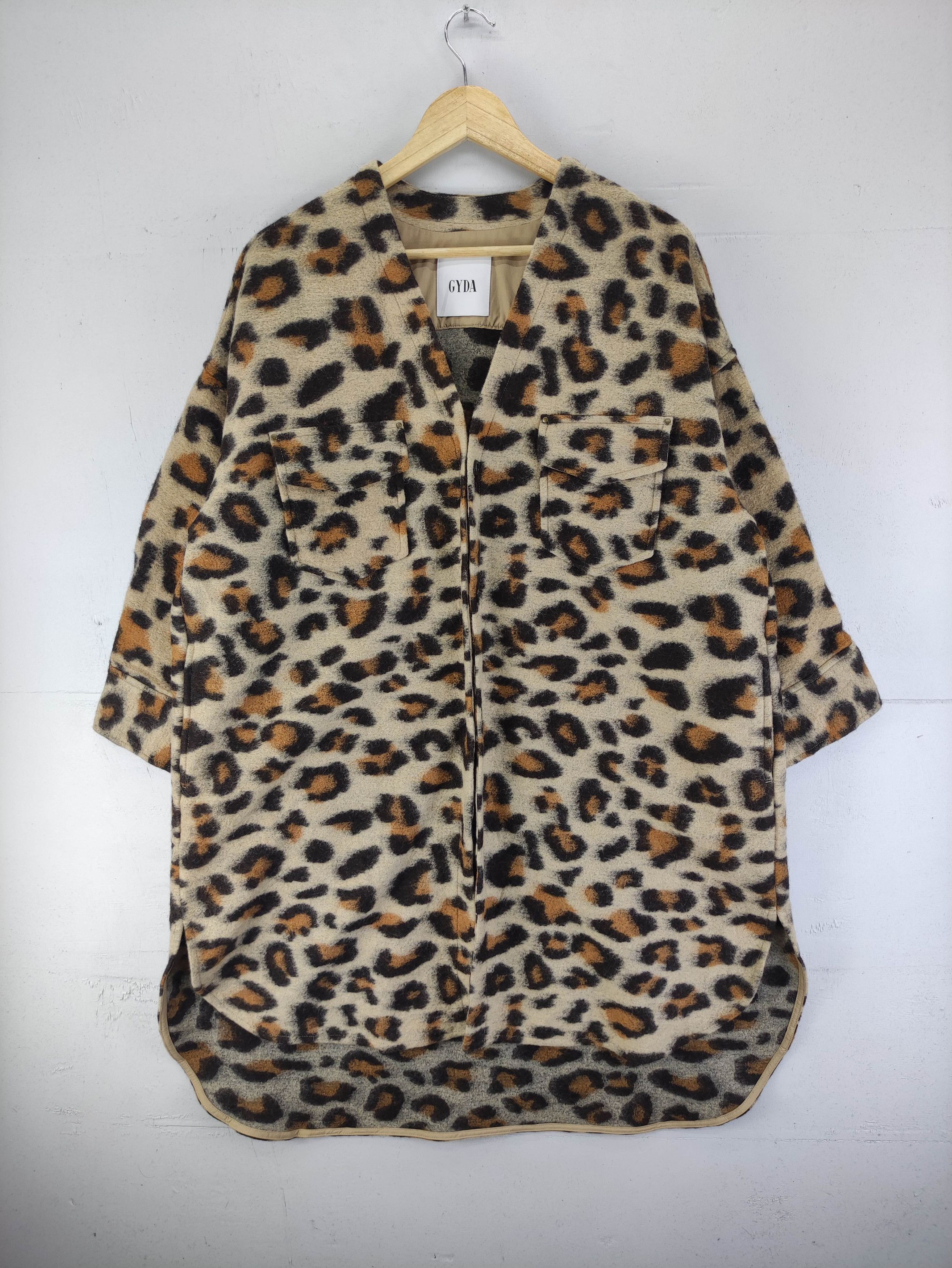 Japanese Brand Vintage Gyda Pattern Leopard Wool Jacket Size L / US 10 / IT 46 - 1 Thumbnail