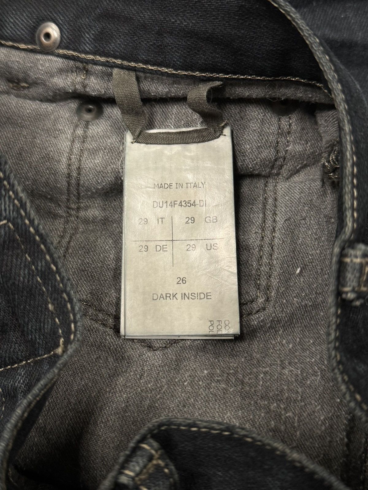 Rick Owens Rick Owens DRKSHDW Raw Blue ‘Torrence Cut’ Denim Size US 29 - 7 Thumbnail