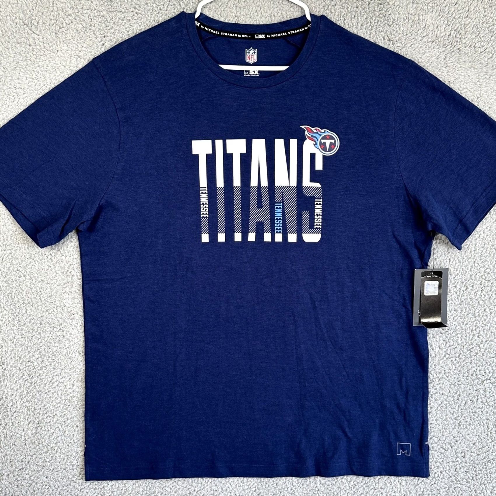 NFL Tennessee Titans T-Shirt Football Tee Mens XL Blue Graphic Crewneck NFL MSX NEW Size US XL / EU 56 / 4 - 3 Thumbnail