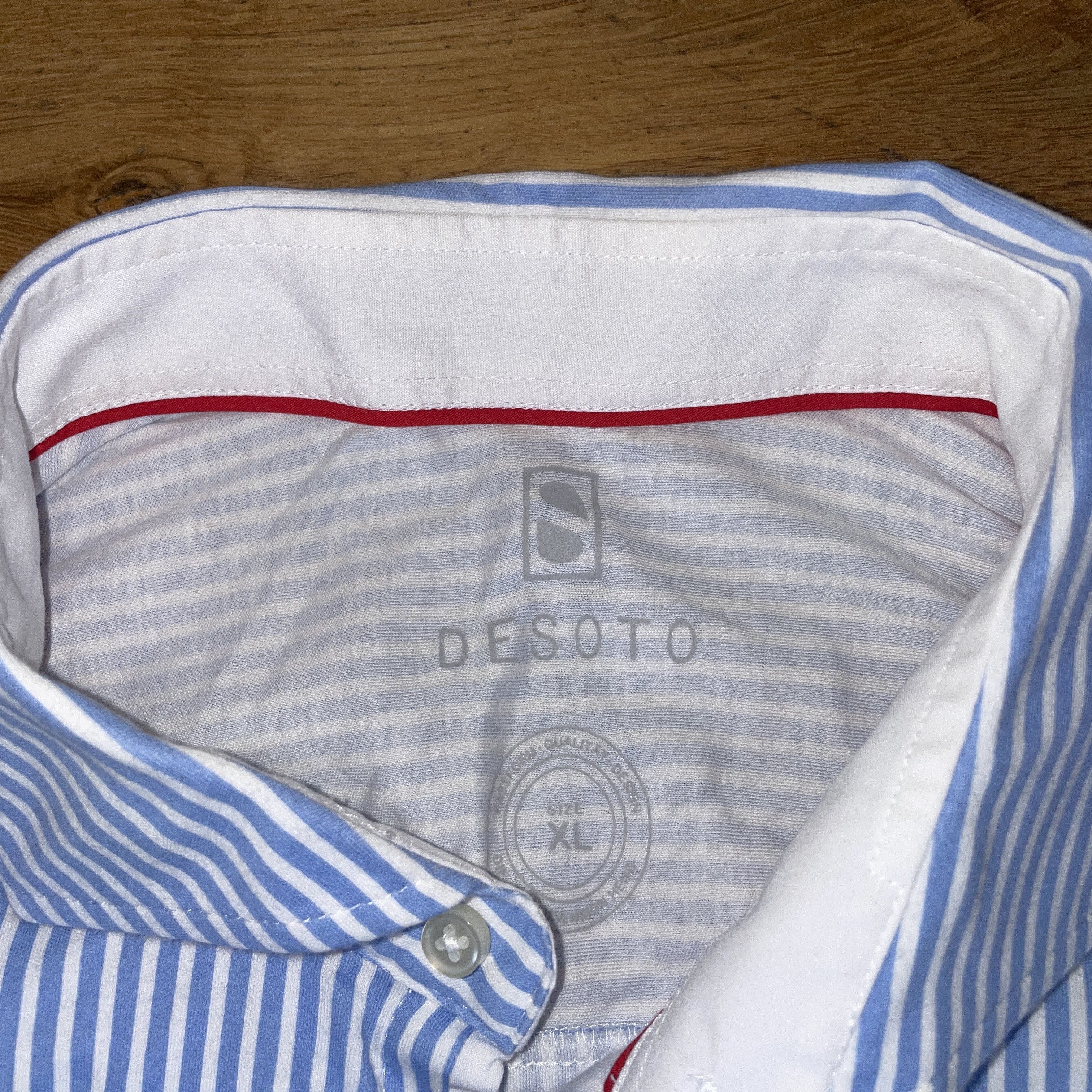 Other Desoto Men's Fashionable Elegant Striped Shirt Size XL Size US XL / EU 56 / 4 - 2 Thumbnail