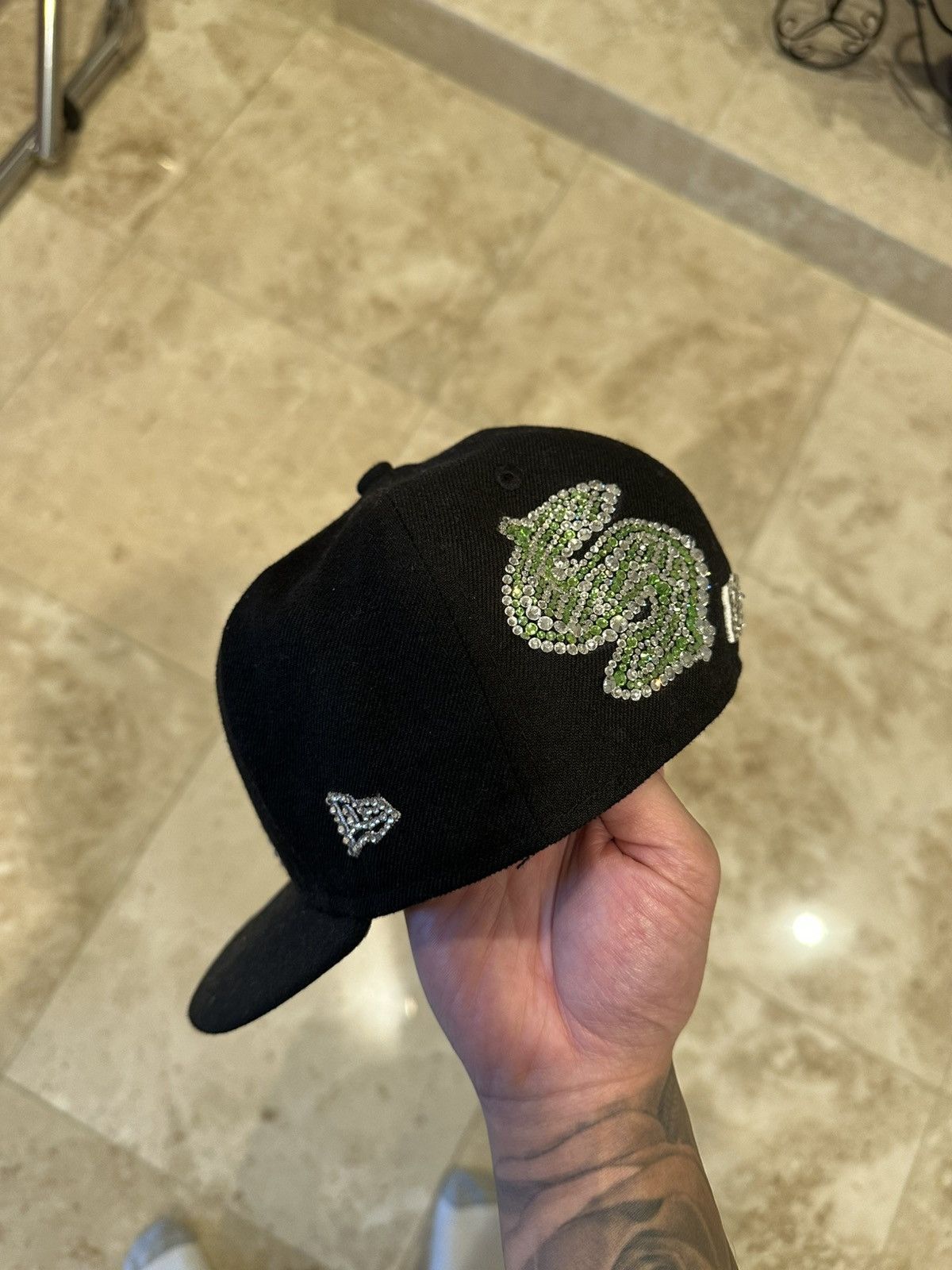 New Era New Era Swarovski BBC Icecream Fitted Hat Pharrell Yankees Size ONE SIZE - 2 Thumbnail