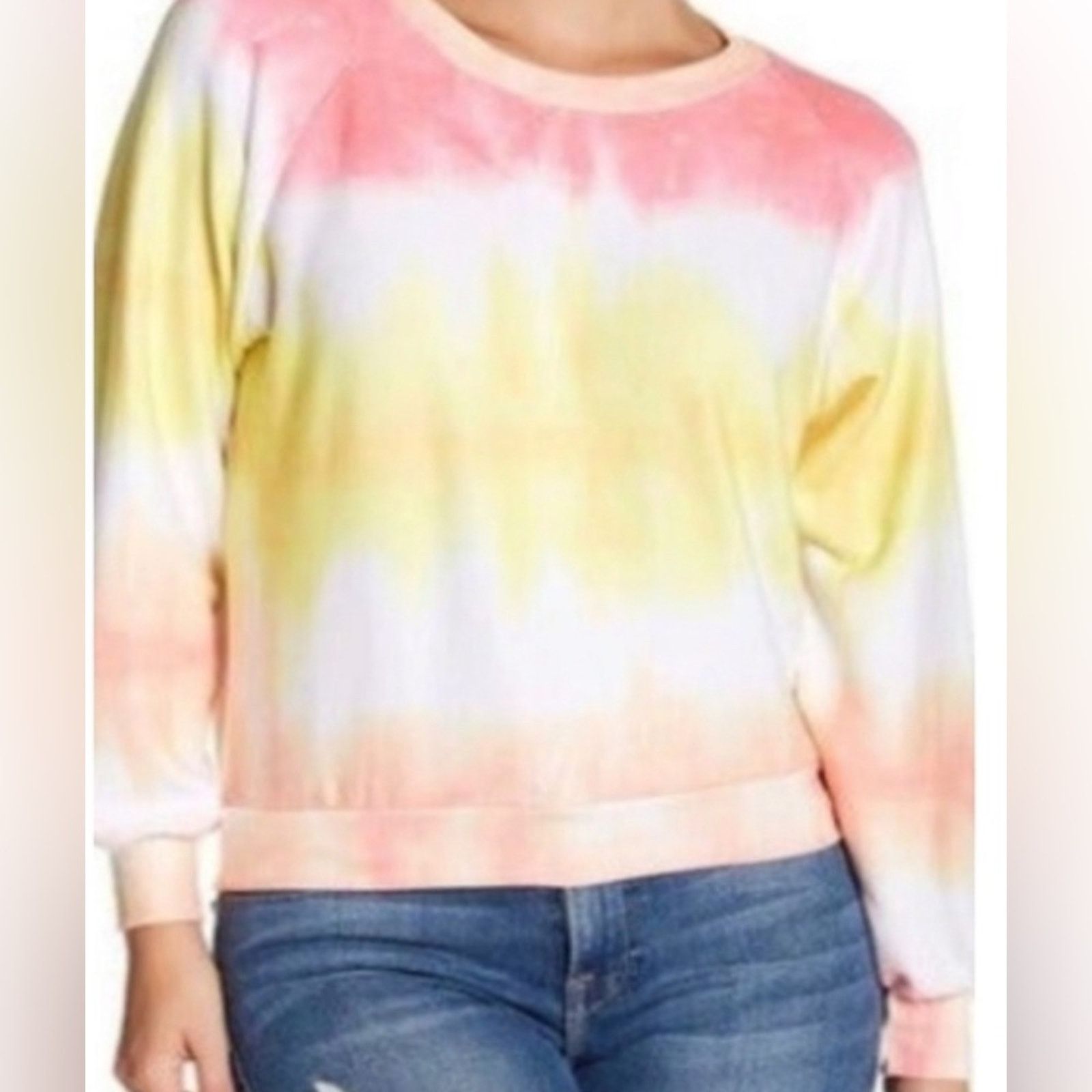 Wildfox Wildfox Sorbet Tie-Dye Lightweight Crewneck Sweatshirt Size S / US 4 / IT 40 - 8 Thumbnail