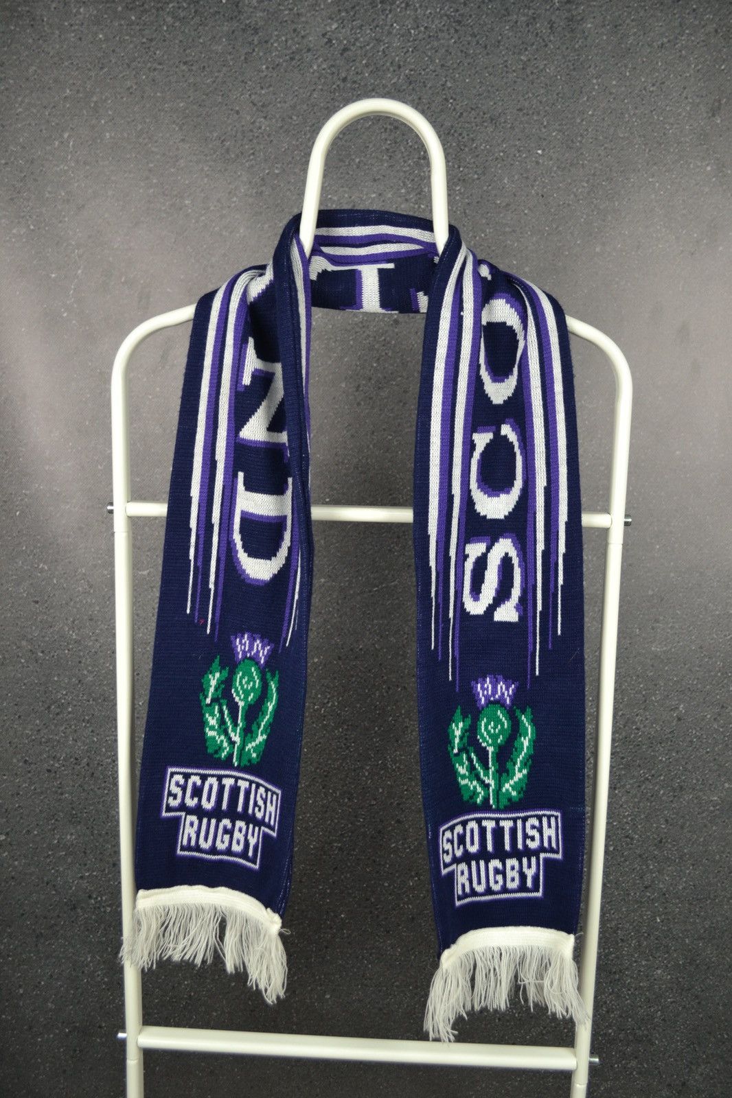 Vintage Scotland Vintage 90s Rugby Union Scarf Retro Size ONE SIZE - 1 Thumbnail
