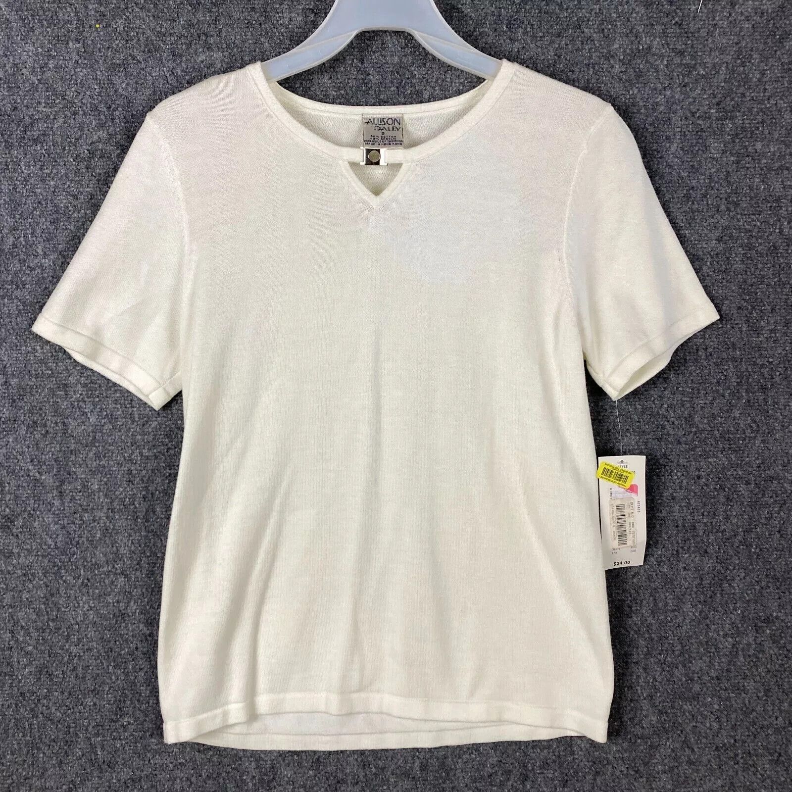 Other Allison Daley Top Women's Small Short Sleeve Cotton Blend Size S / US 4 / IT 40 - 1 Thumbnail