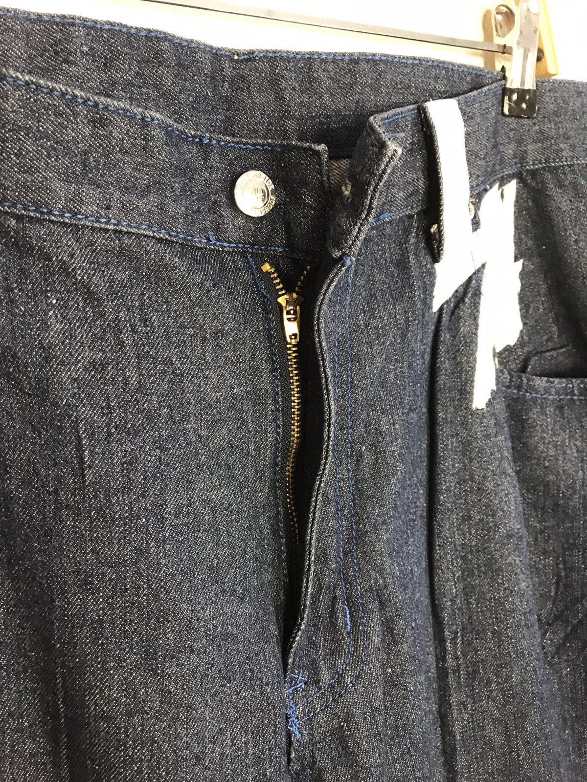 Vintage D.O.P Denim Gangsta 13 La Dark Indigo Denim Baggy Hiphop Size US 38 / EU 54 - 5 Thumbnail