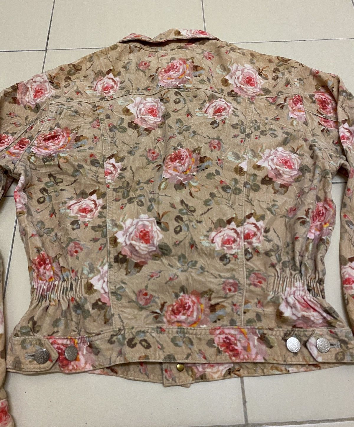 Japanese Brand Typhoon By Nobuo Ikeda Floral Jacket Size M / US 6-8 / IT 42-44 - 4 Thumbnail