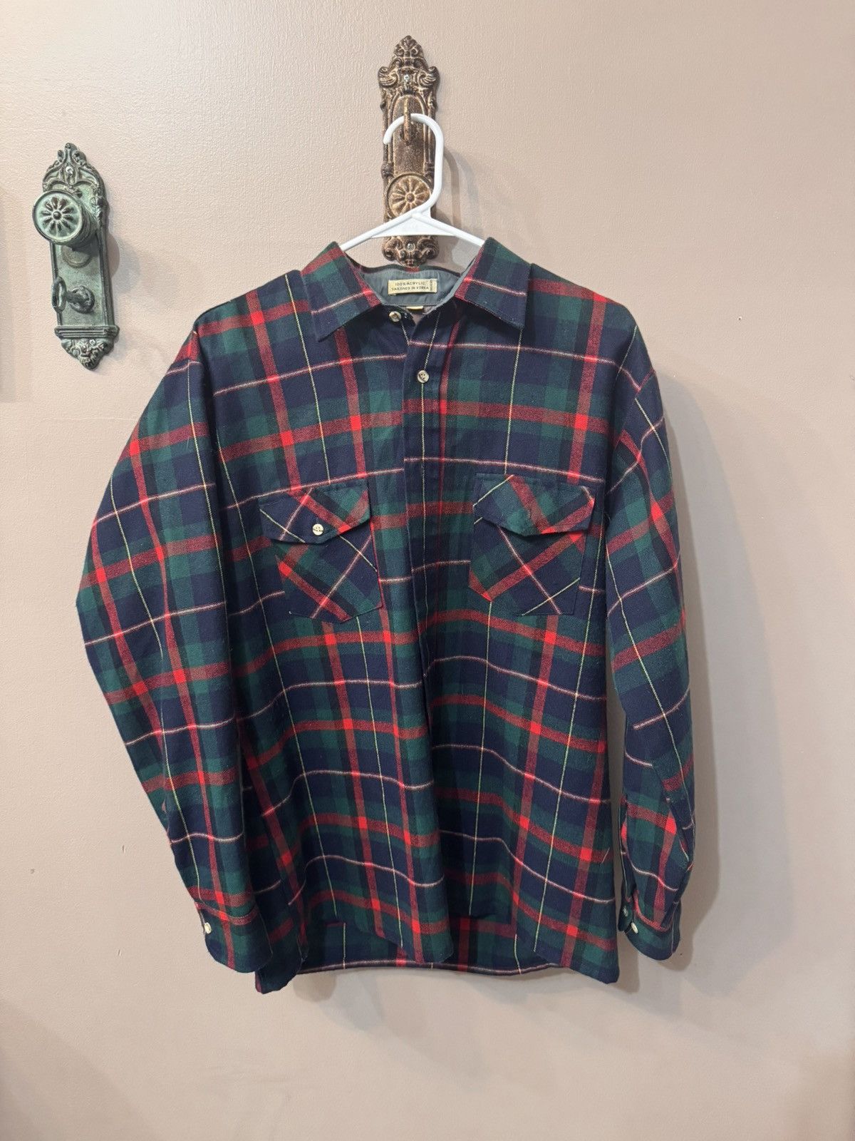 Vintage Vintage Men’s Flannel Long Sleeve Size US L / EU 52-54 / 3 - 1 Thumbnail