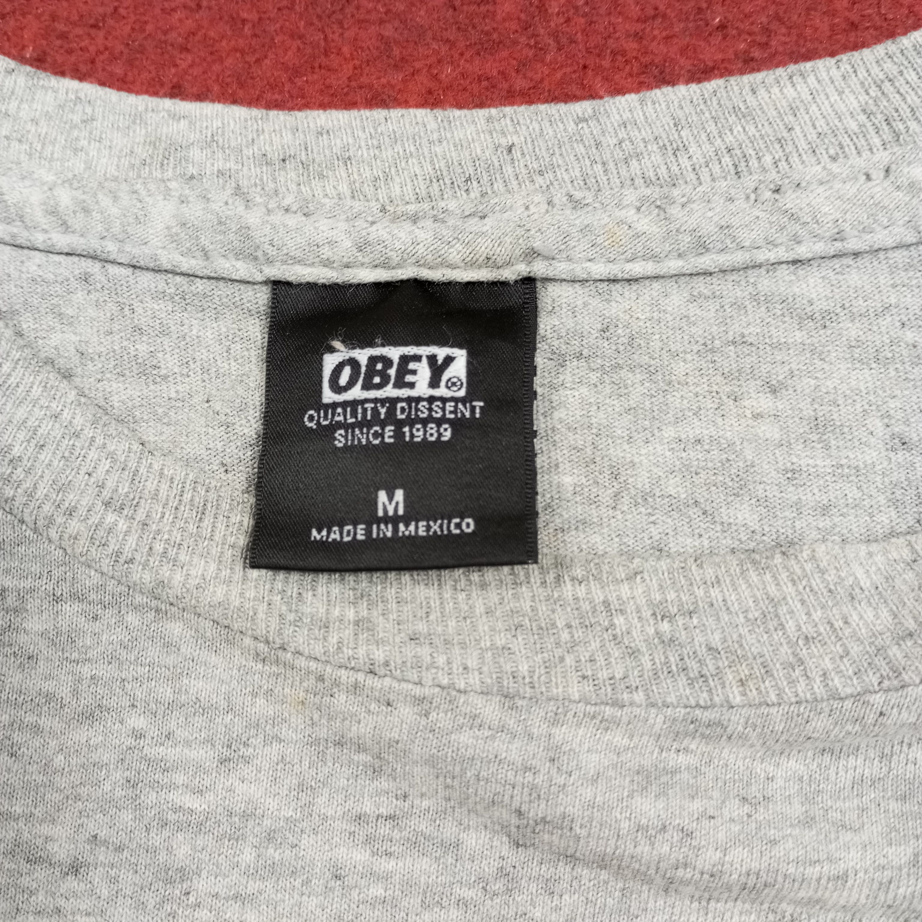 Obey × Vintage Obey Streetwear Skateboard Style Tshirt Size US M / EU 48-50 / 2 - 11 Thumbnail