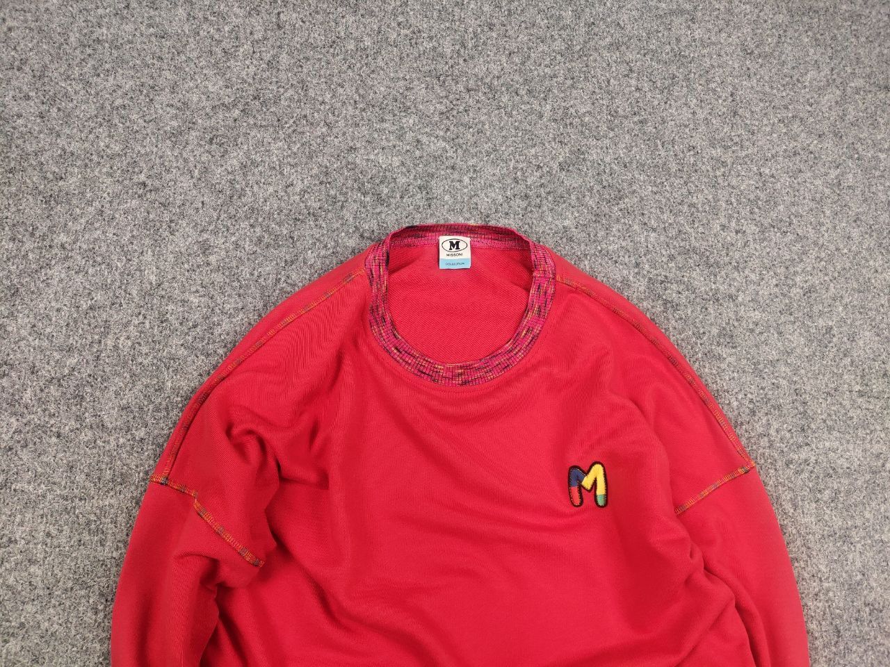 Missoni Missoni Design Minimalist Collection Red Crewneck Sweatshirt Size M / US 6-8 / IT 42-44 - 4 Thumbnail