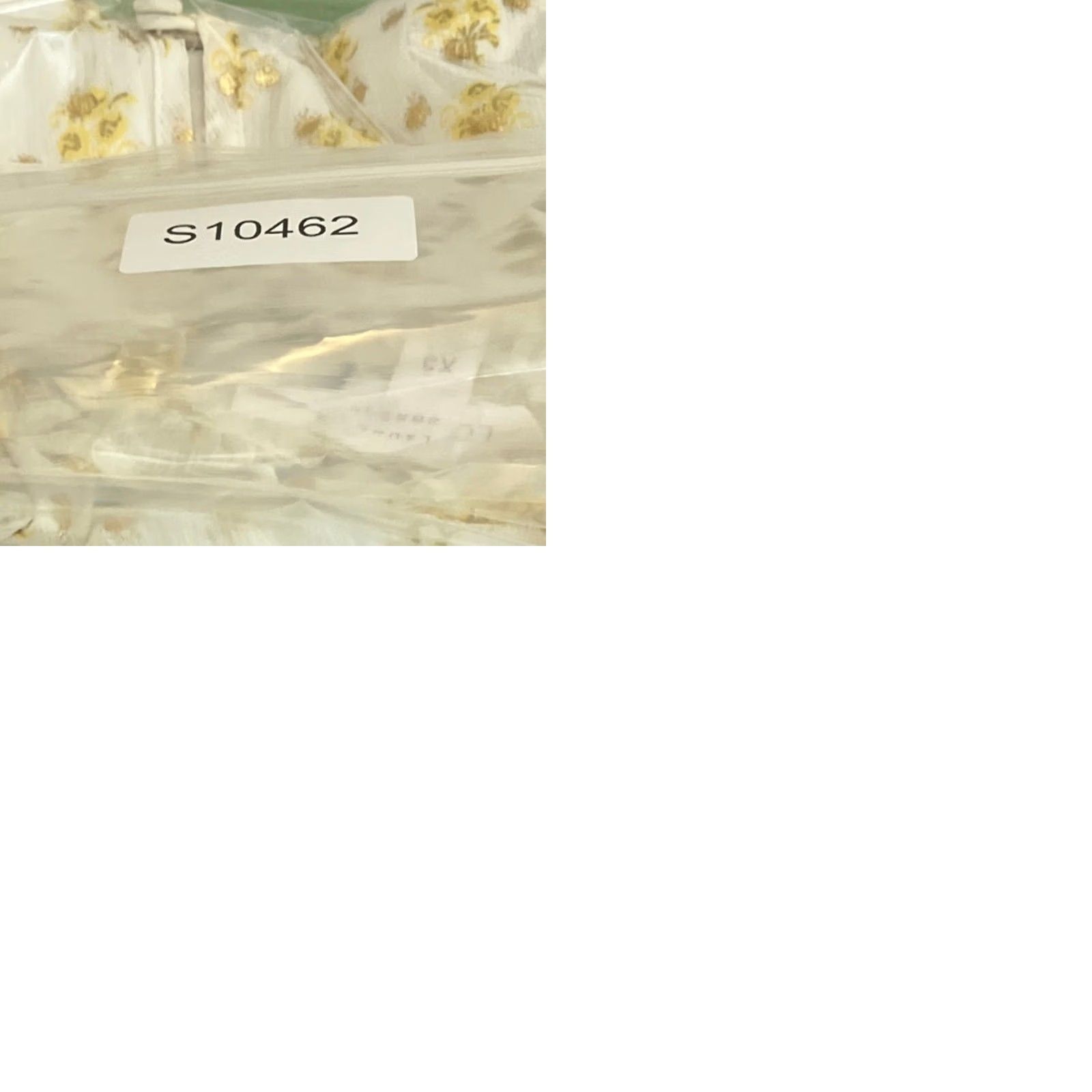Lauren Conrad LC Lauren Conrad Womens Blouse White Yellow Floral Sheer Long Sleeve Lined XS Size XS / US 0-2 / IT 36-38 - 9 Thumbnail