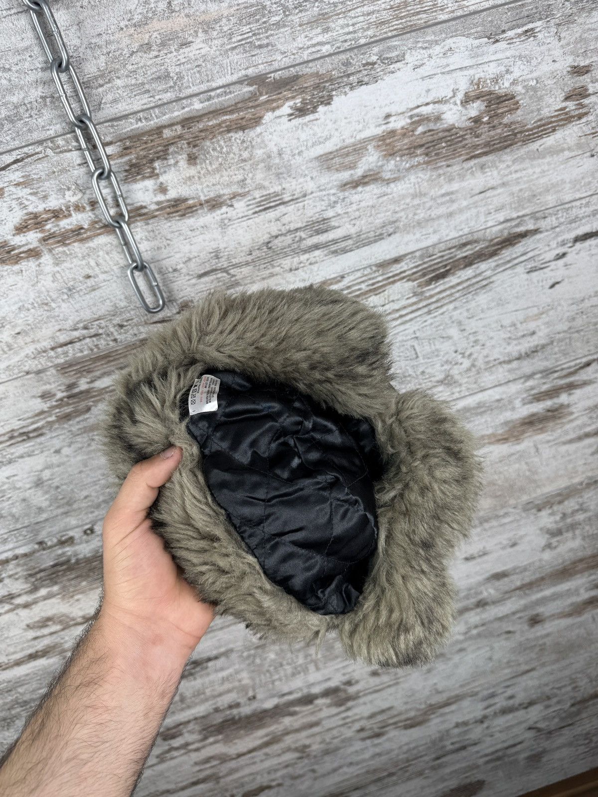 Lil Uzi Vert × Vintage Vintage Mask Fuzzy Faux Real Fur Trapper 90s USHANKA Mohair Size ONE SIZE - 6 Thumbnail