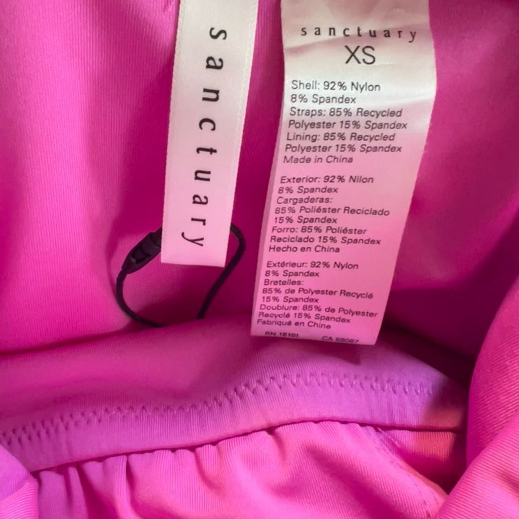 Other Sanctuary Balancing Act Shirred-Side Cropped Pink Aura Tanki Size XS / US 0-2 / IT 36-38 - 4 Thumbnail
