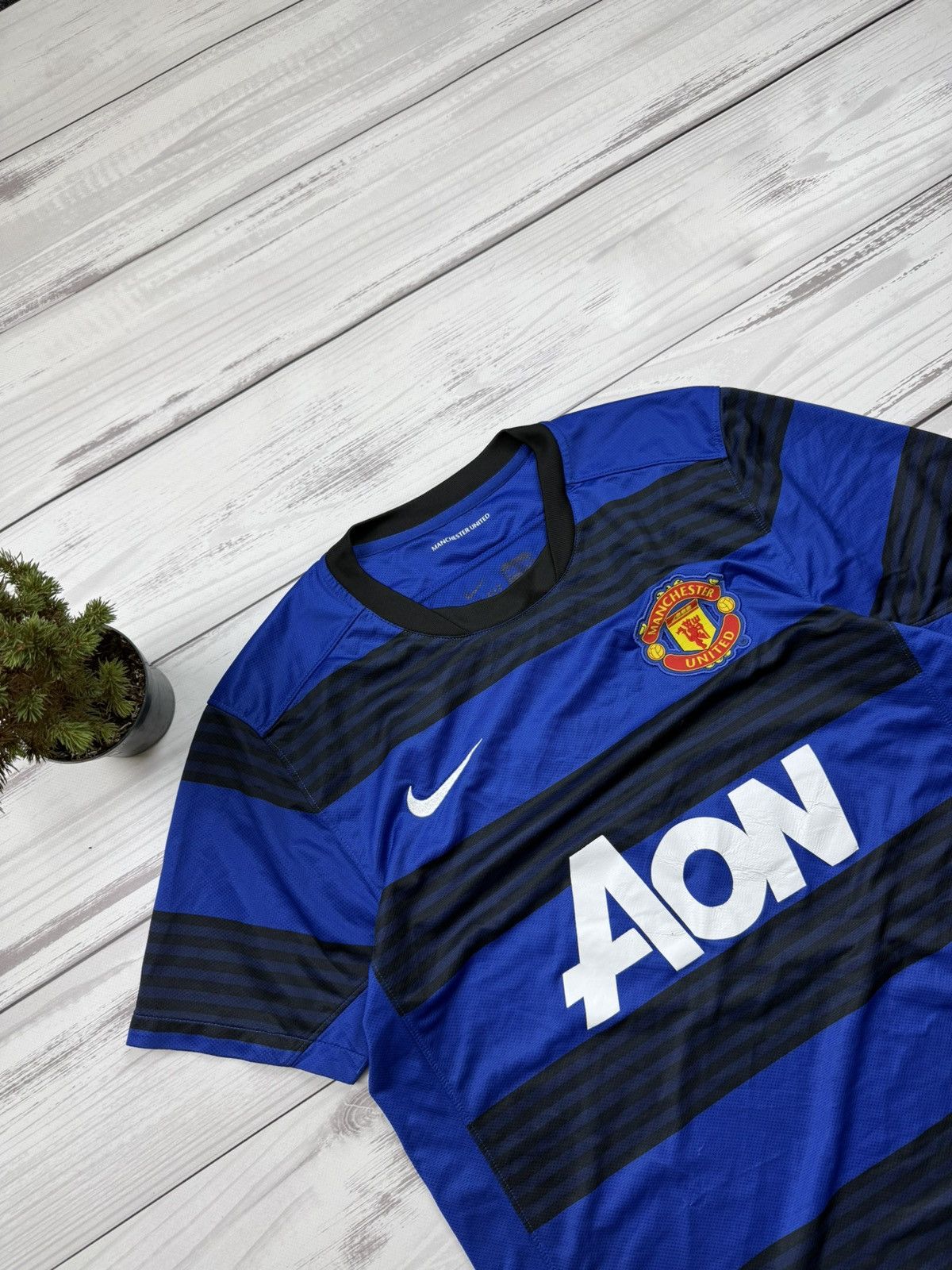 Nike Manchester United Away football 2011 Soccer Nike Jersey Size US M / EU 48-50 / 2 - 3 Thumbnail