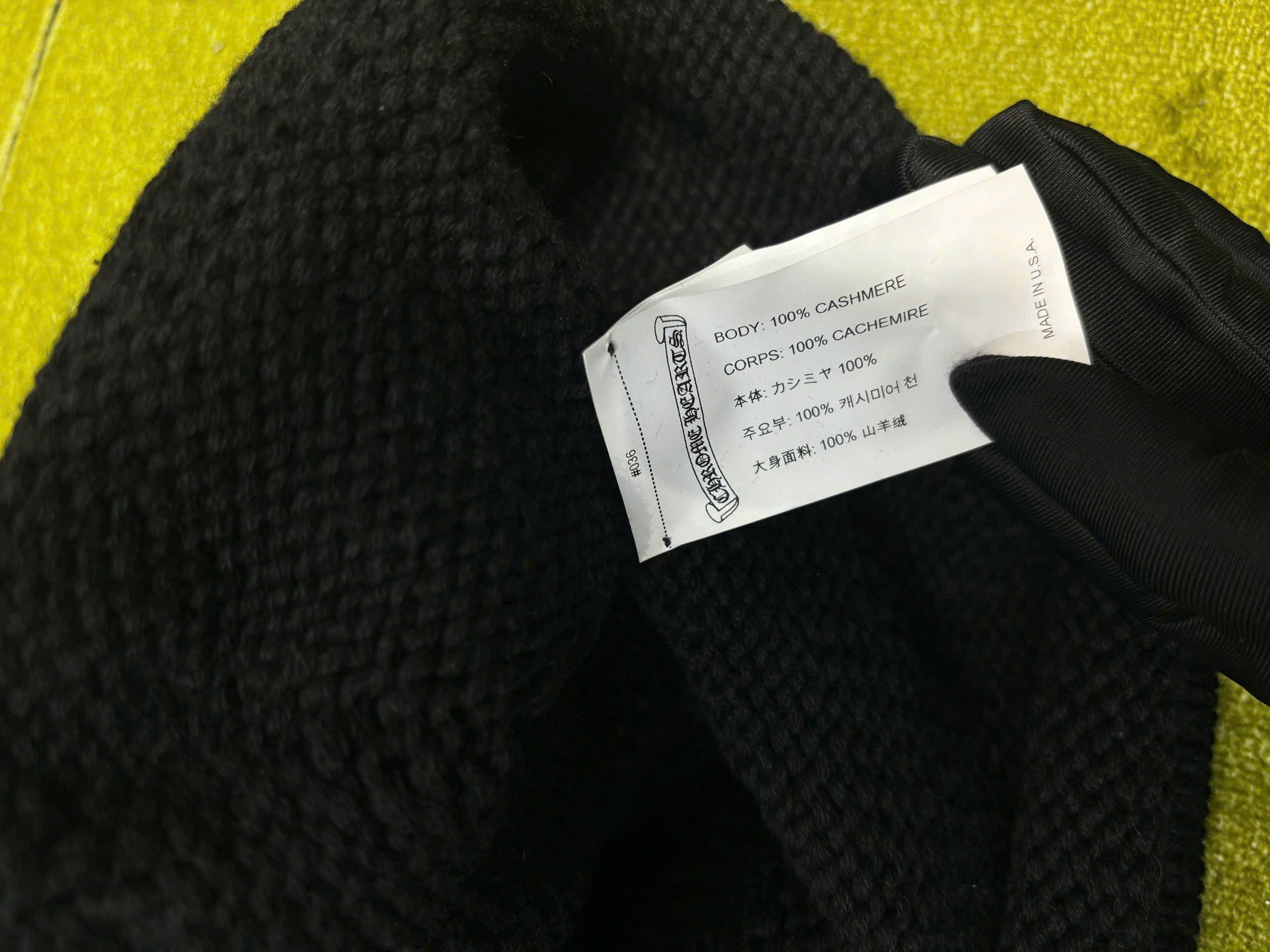 Chrome Hearts VINTAGE Chrome Hearts CH Black Beanie Size ONE SIZE - 5 Thumbnail