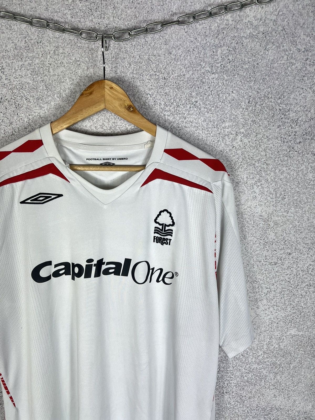 Umbro Umbro Nottingham Forest 2007-08 Away Soccer Jersey Shirt Size US XL / EU 56 / 4 - 2 Thumbnail