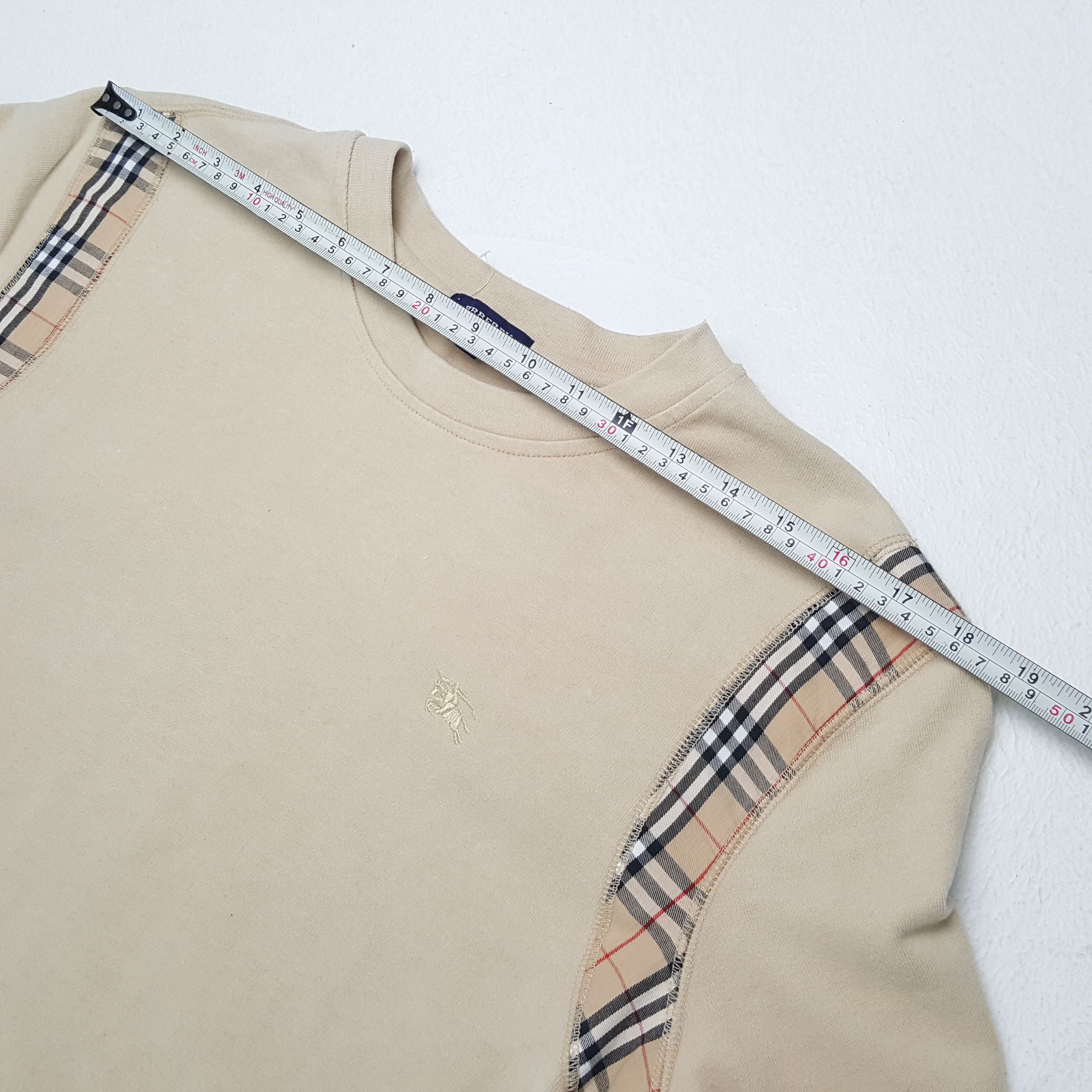 Burberry × Vintage BURBERRY LONDON Tshirt Nova Check Design Style Size US M / EU 48-50 / 2 - 4 Thumbnail