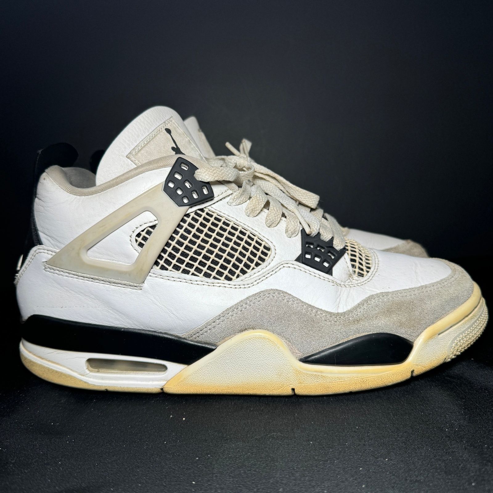 Jordan Brand × Nike Size 9.5 Nike Air Jordan 4 Retro Military Black Men's Shoes Size US 9.5 / EU 42-43 - 1 Thumbnail