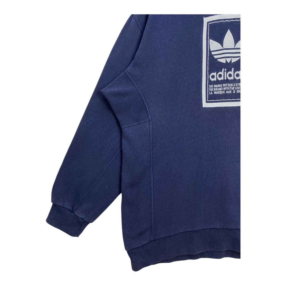 Adidas Vintage Adidas 90s Trefoil Oversized Sweatshirt Blue 2XL Size US XXL / EU 58 / 5 - 3 Thumbnail