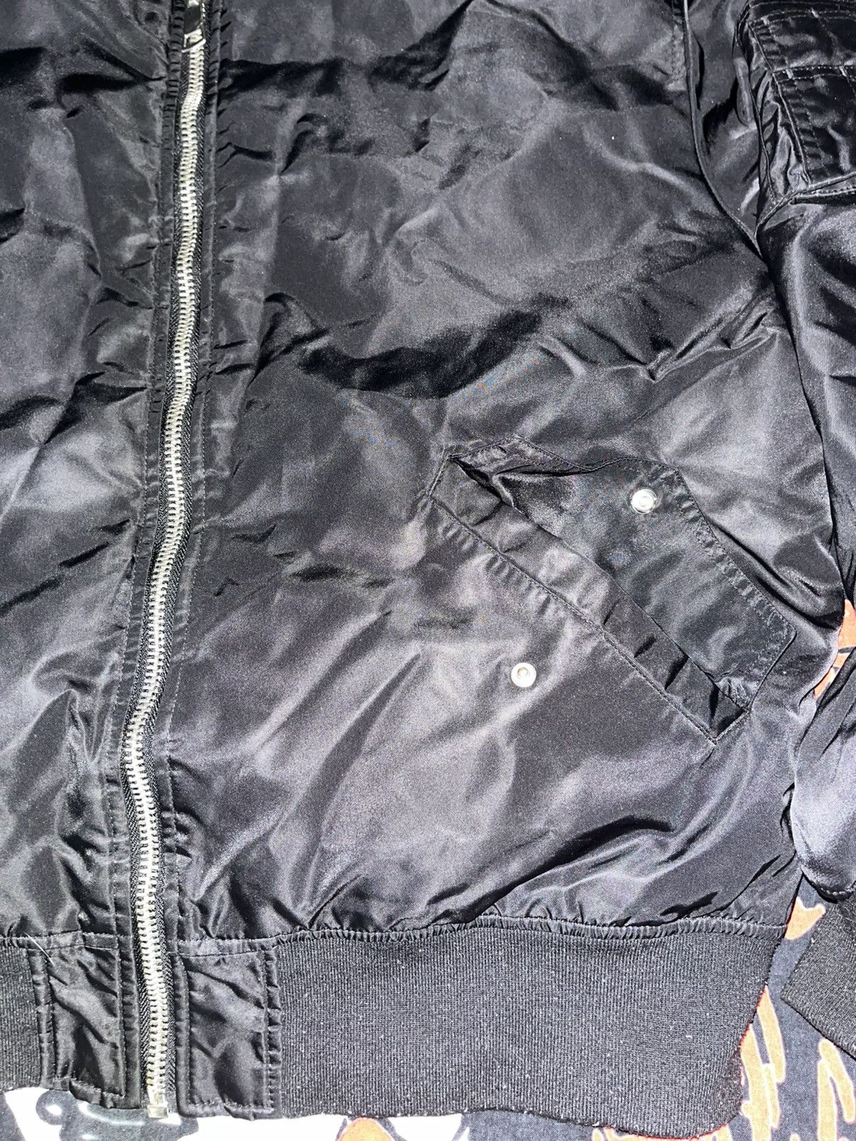 Unsound Rags Crazy 90’s Faded Thrashed ERD Grunge Goth Opium Nylon Bomber Size US XL / EU 56 / 4 - 3 Thumbnail
