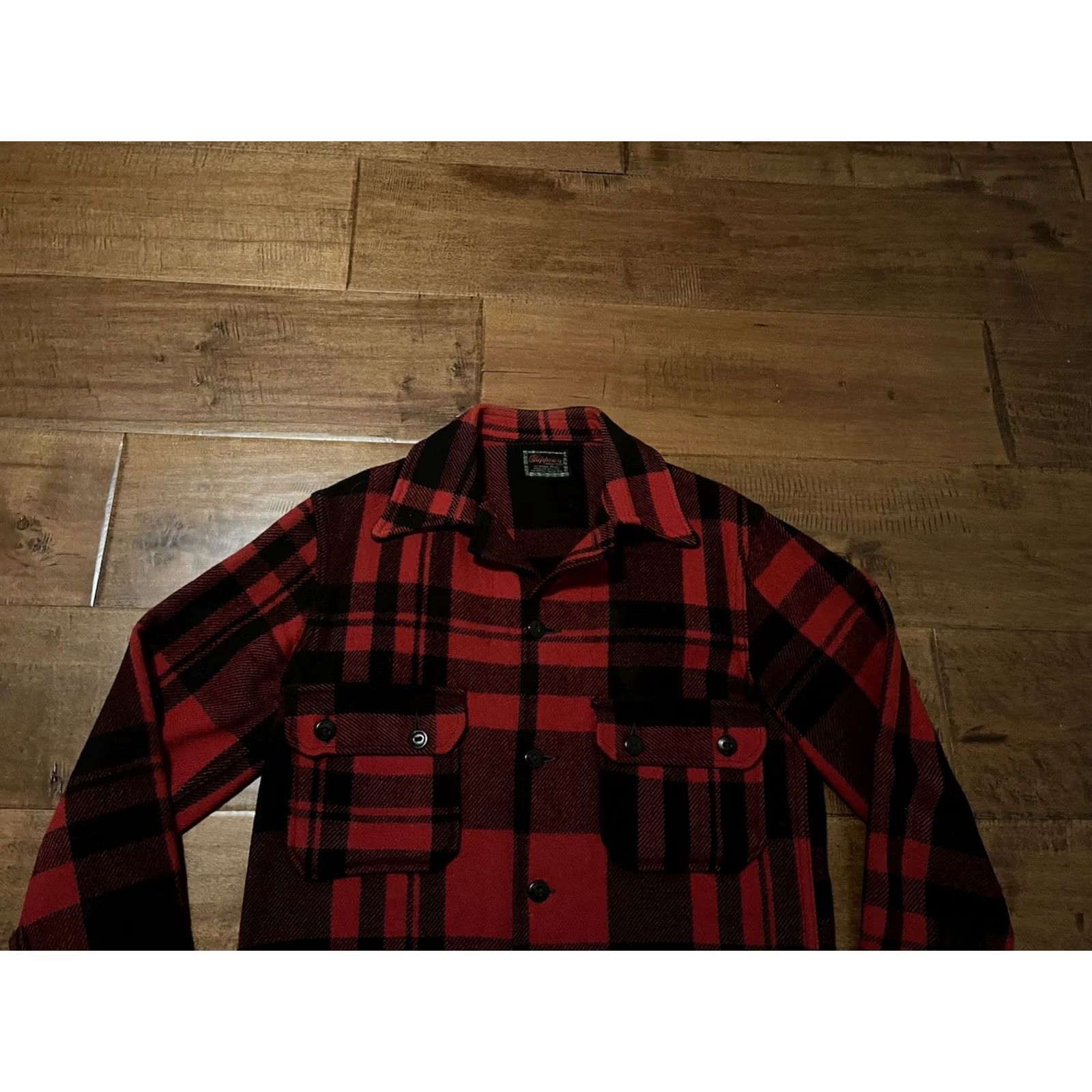 Chippewa VINTAGE Chippewa Shirt Men's Large Wool Buffalo Plaid Heavy Flannel 40s 50s Size US L / EU 52-54 / 3 - 2 Thumbnail