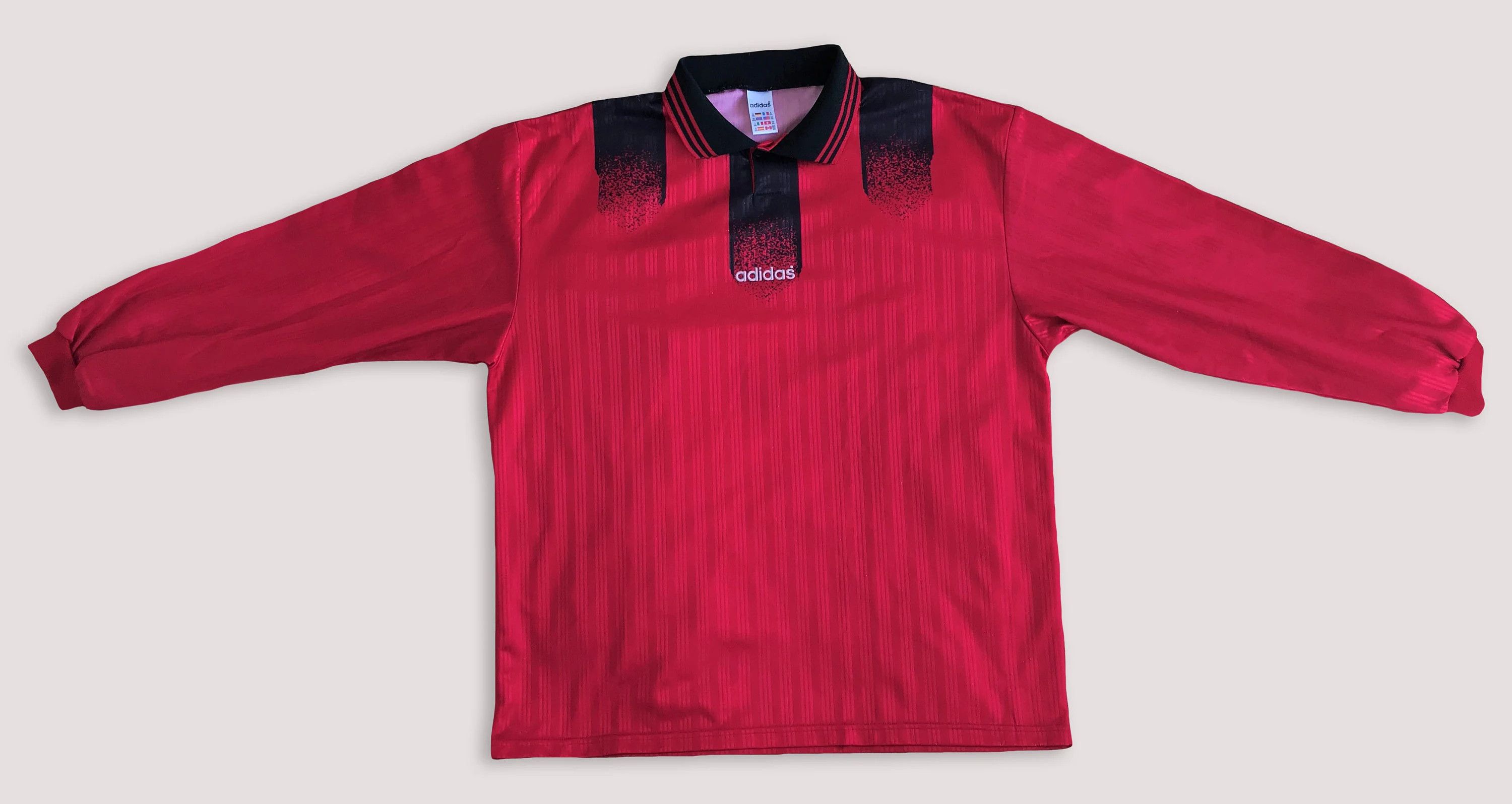 Adidas Vintage 90s ADIDAS Jersey Football Soccer Long Sleeve Kit Size US XXL / EU 58 / 5 - 7 Thumbnail