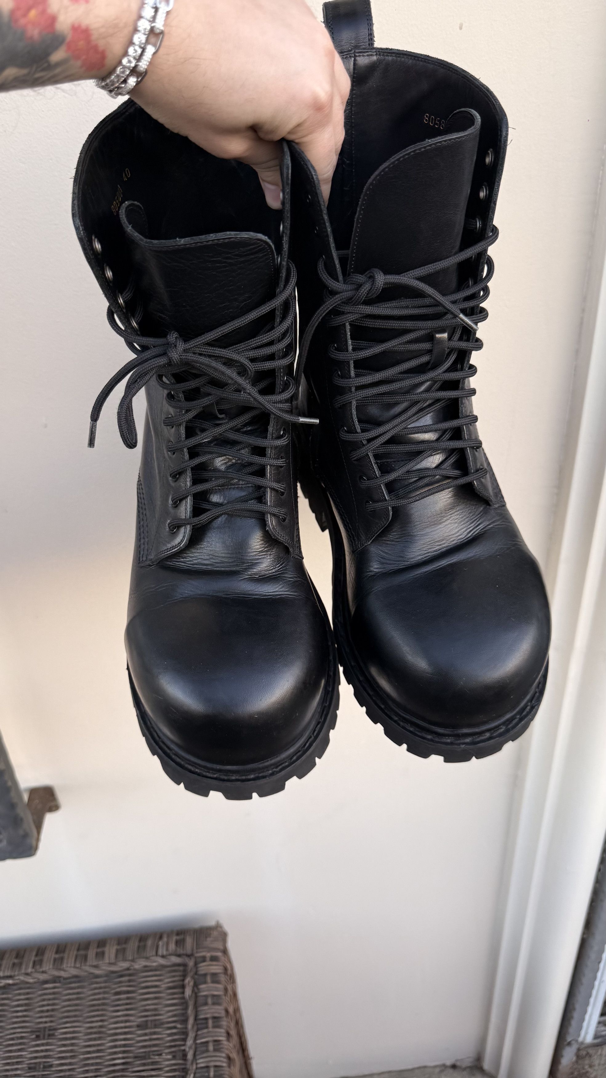 Balenciaga STOMPERS Balenciaga Boots !!! Size 8.5 They RUN BIG!!! Size US 7 / EU 40 - 2 Thumbnail