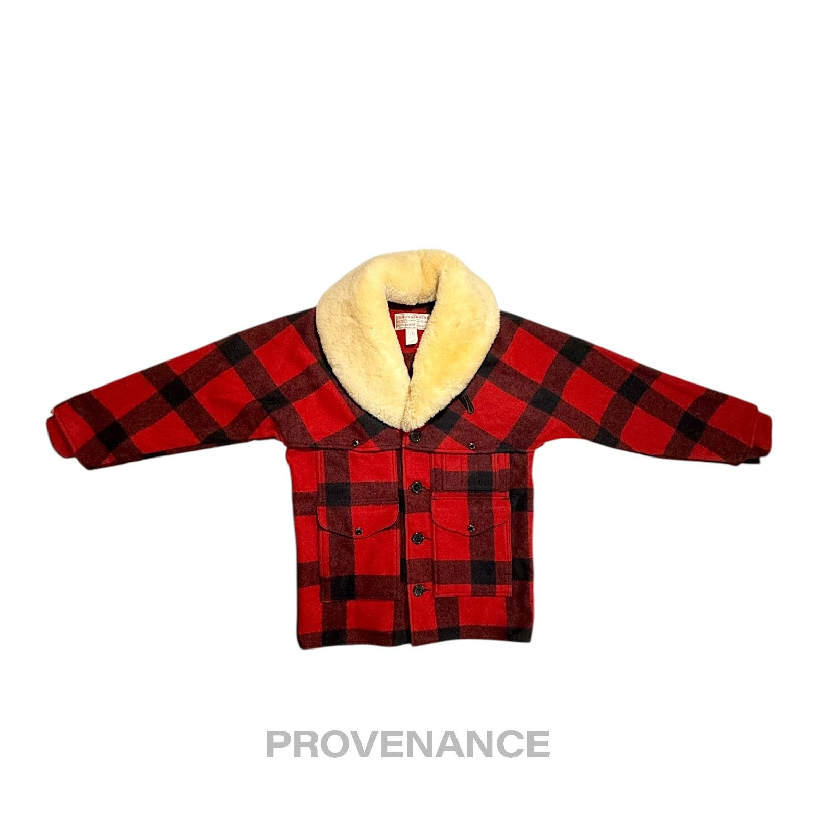 Filson 🔴 Filson Mackinaw Wool Packer Coat Red Black Plaid 38 S Size US S / EU 44-46 / 1 - 1 Thumbnail