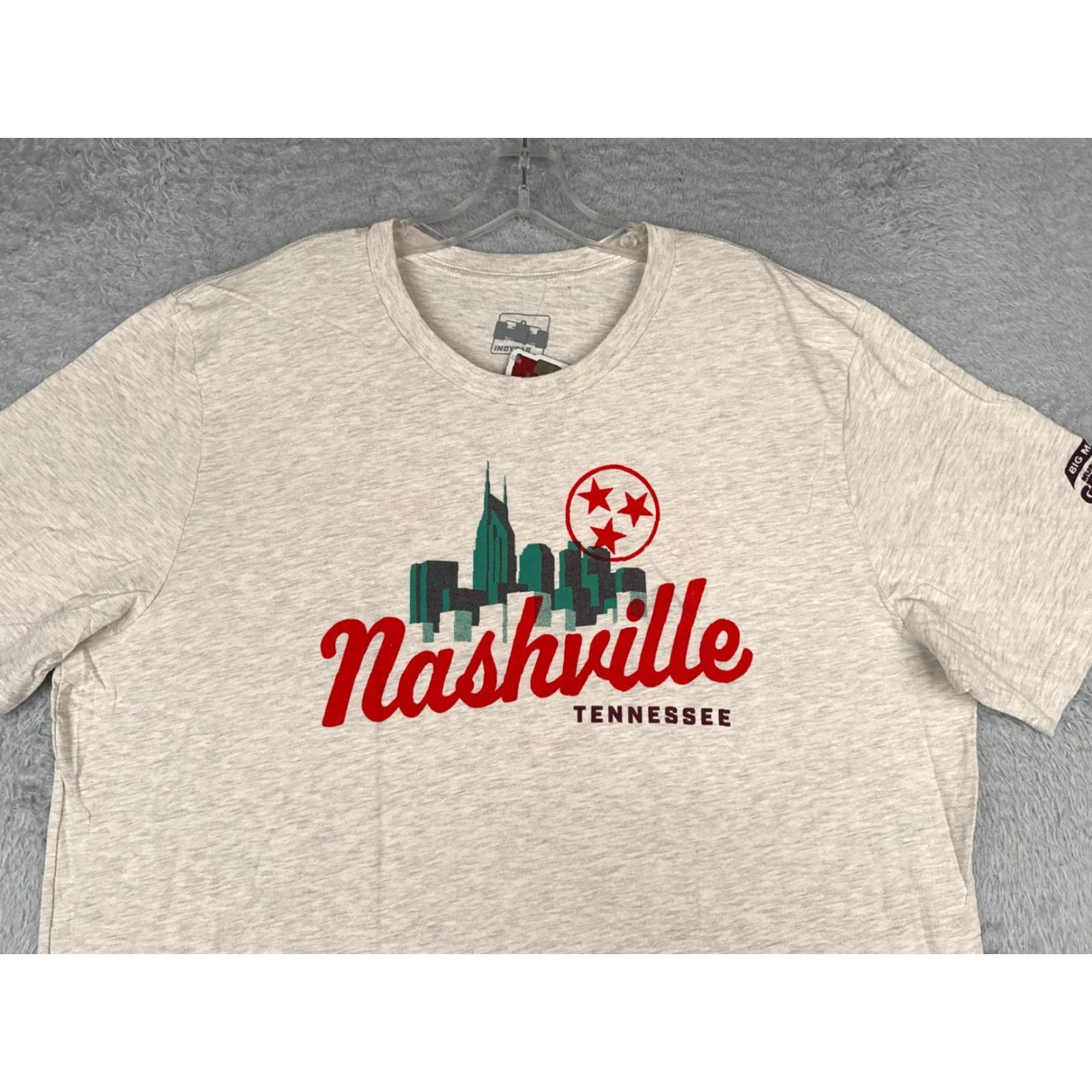 Vintage Legends Global Merchandise Nashville Grand Prix Shirt Adult 2XL Beige Short Sleeve Crew Neck Indycar Indy Size US XXL / EU 58 / 5 - 4 Thumbnail