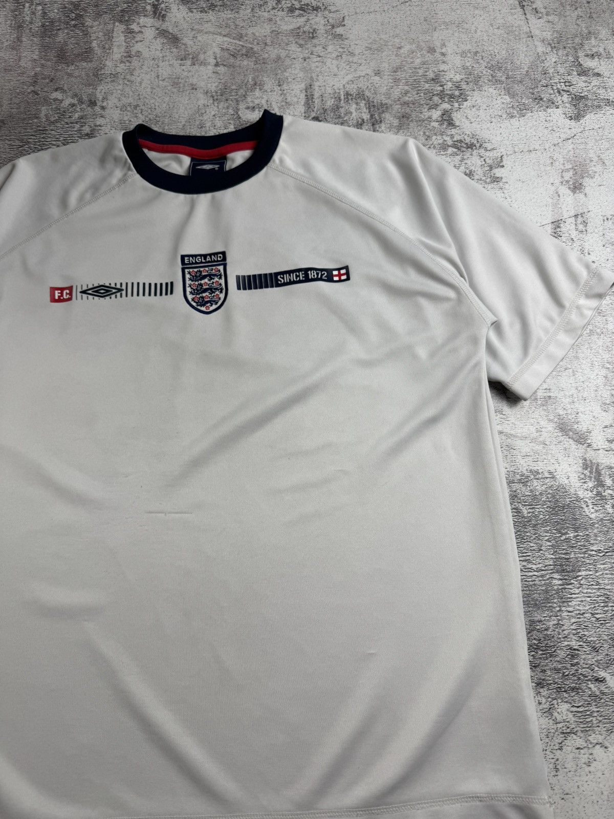 Umbro England National Soccer Football 00s Jersey Blockcore T Shirt Tee Size US L / EU 52-54 / 3 - 9 Thumbnail