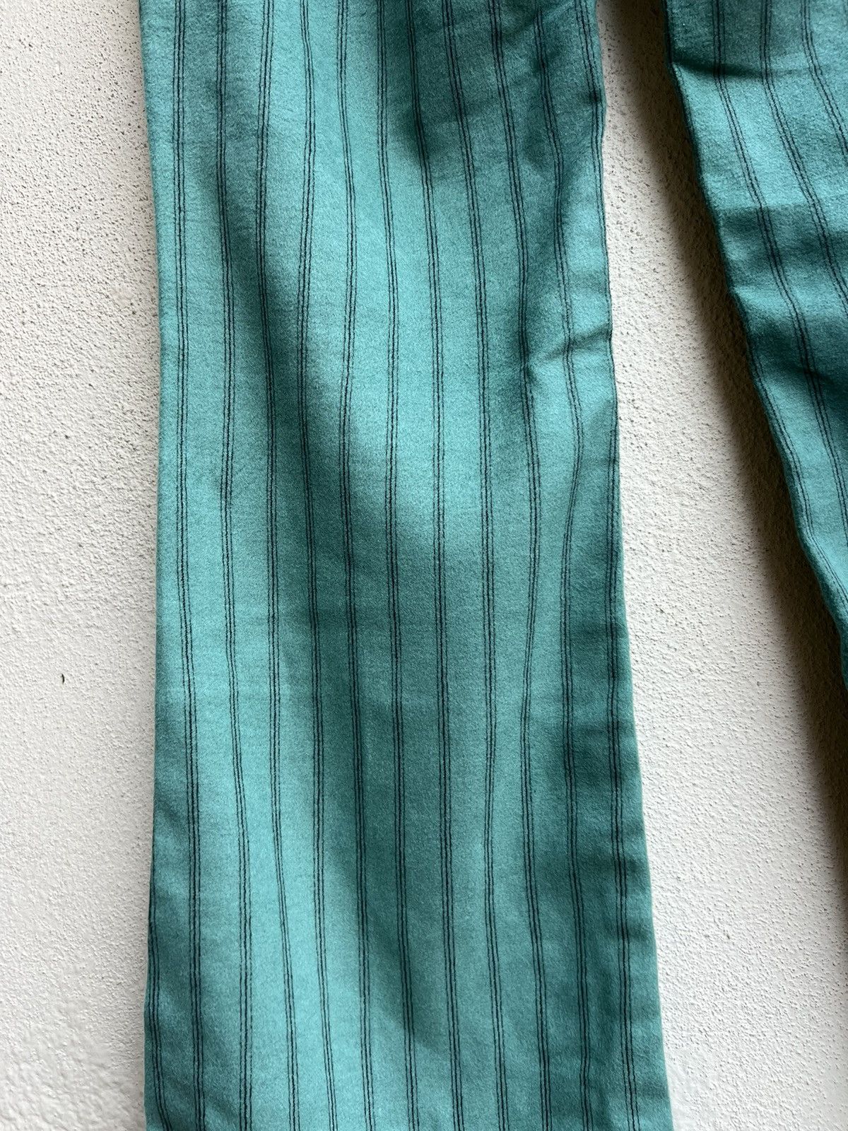 Lee Vintage 70s LEE Usa Suede Cotton Striped Super Flare Pant Size US 27 - 16 Thumbnail