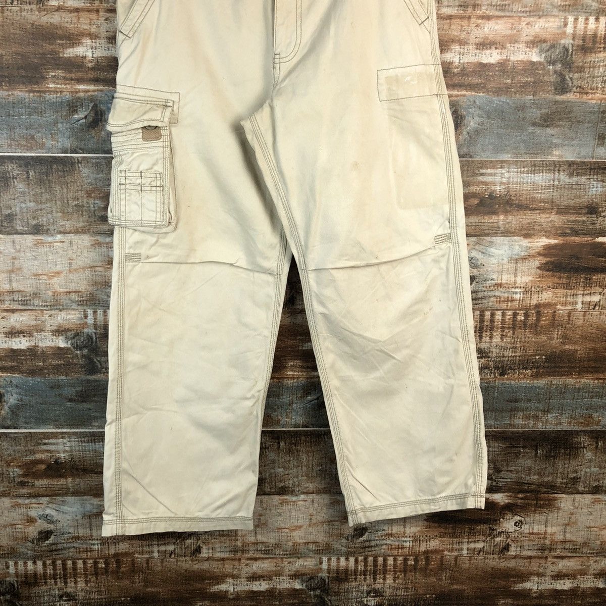 Arizona Jean Co. DL AriZona Jeanco. White Cargo Multipocket Pants #C641 Size US 31 - 3 Thumbnail