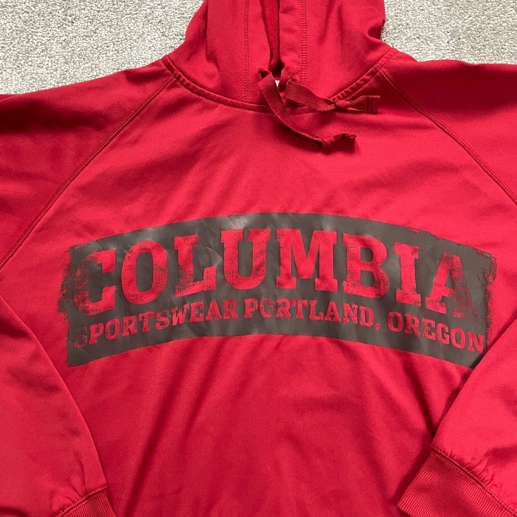 Vintage Columbia Hoodie Sweatshirt Mens XL Red Pockets Fleece Pullover Jacket Graphic Size US XL / EU 56 / 4 - 2 Thumbnail